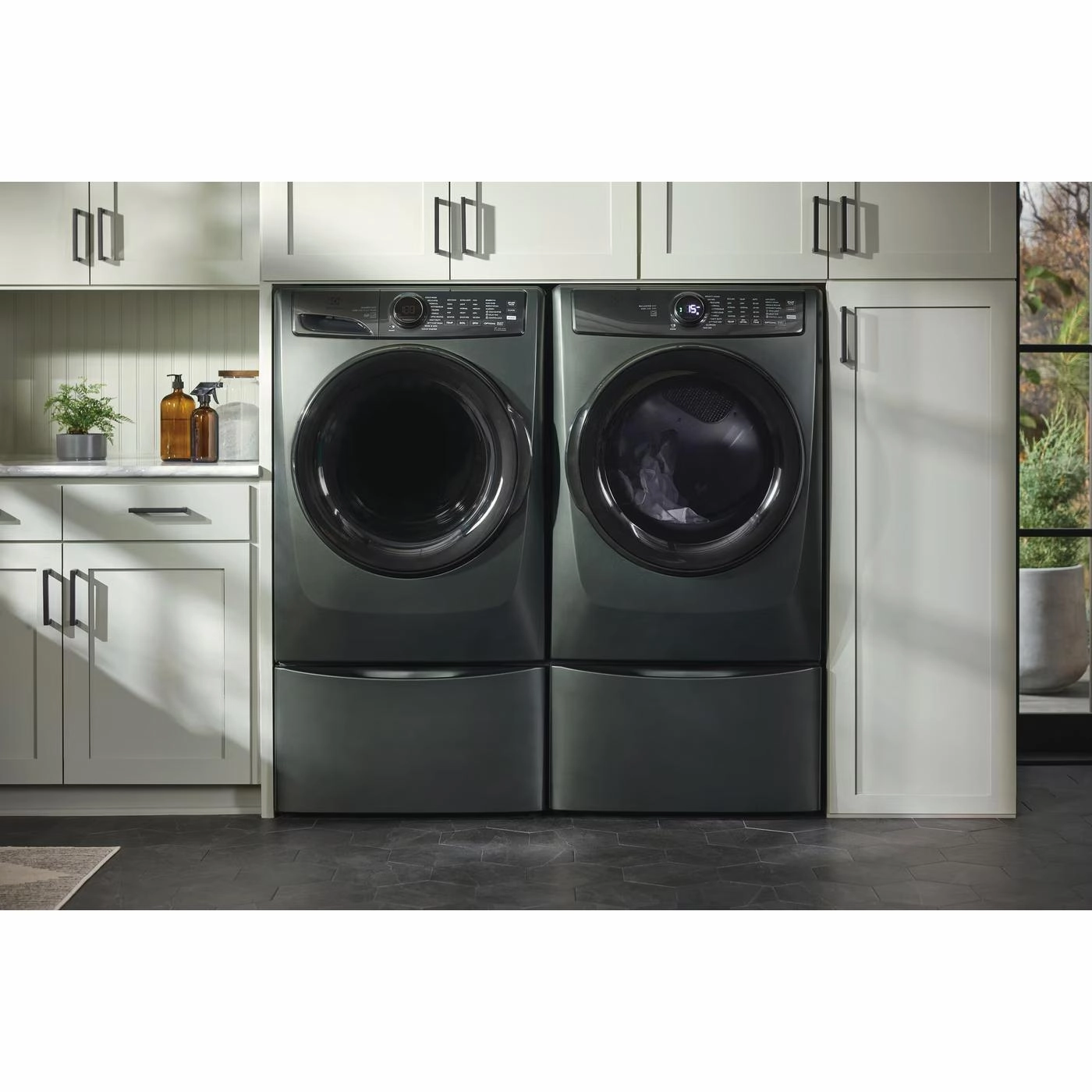 Electrolux 8.0 cu. ft. Front Load Perfect Steam Electric Dryer with Balanced Dry ELFE773CAA