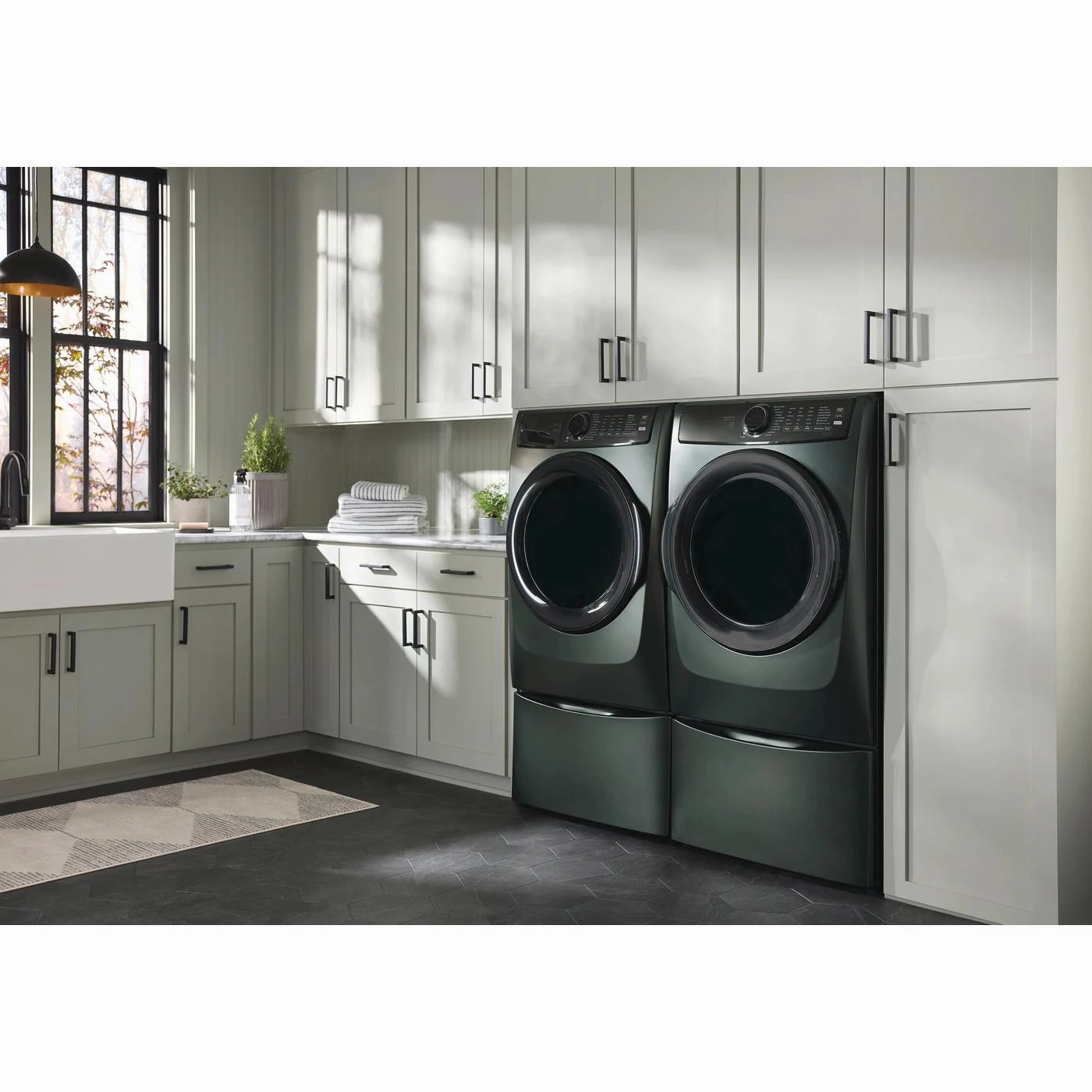 Electrolux 8.0 cu. ft. Front Load Perfect Steam Electric Dryer with Balanced Dry ELFE773CAA