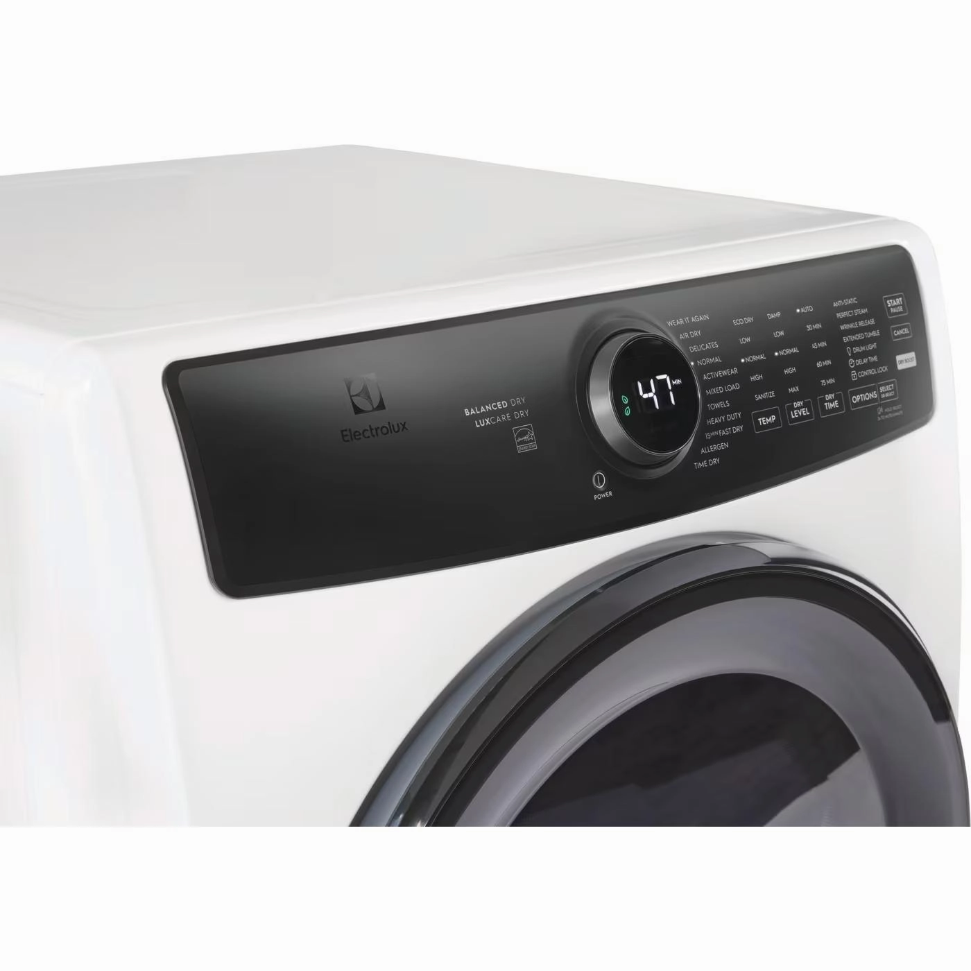 Electrolux 8.0 cu. ft. Front Load Perfect Steam Electric Dryer with Balanced Dry ELFE773CAW