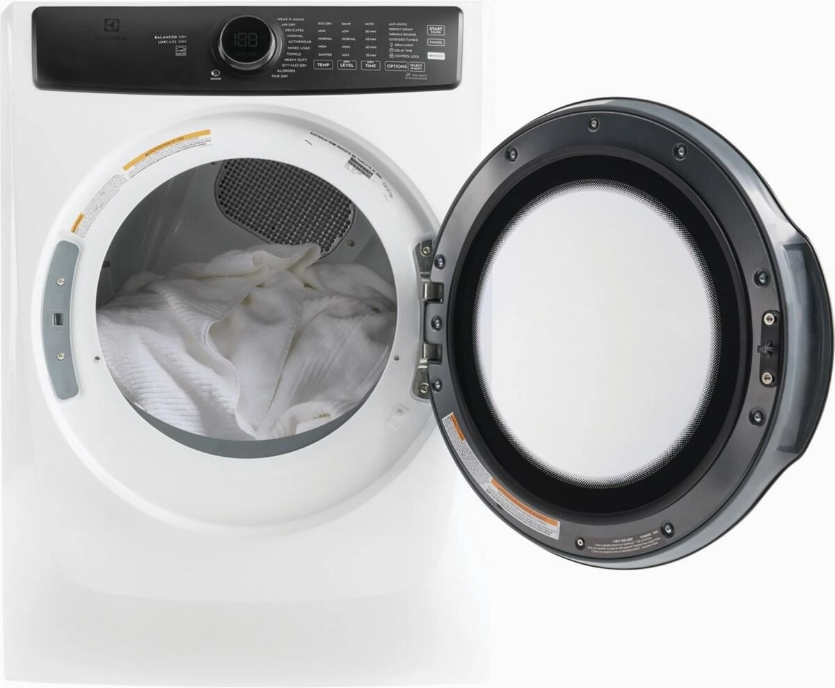 Electrolux ELFE7738AW Electrolux Front Load Perfect Steam&#8482; Electric Dryer With Balanced Dry&#8482; And Instant Refresh - 8.0 Cu. Ft.