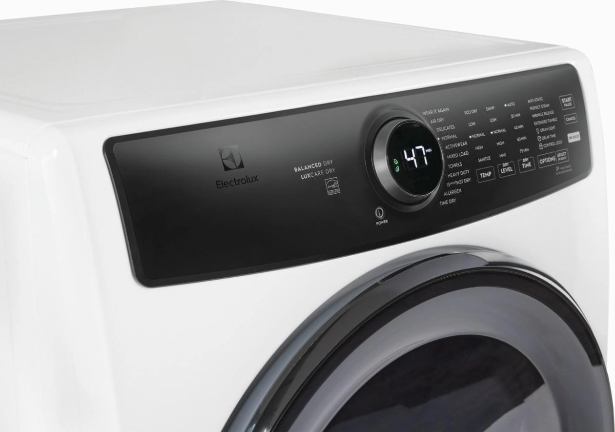 Electrolux ELFE7738AW Electrolux Front Load Perfect Steam&#8482; Electric Dryer With Balanced Dry&#8482; And Instant Refresh - 8.0 Cu. Ft.