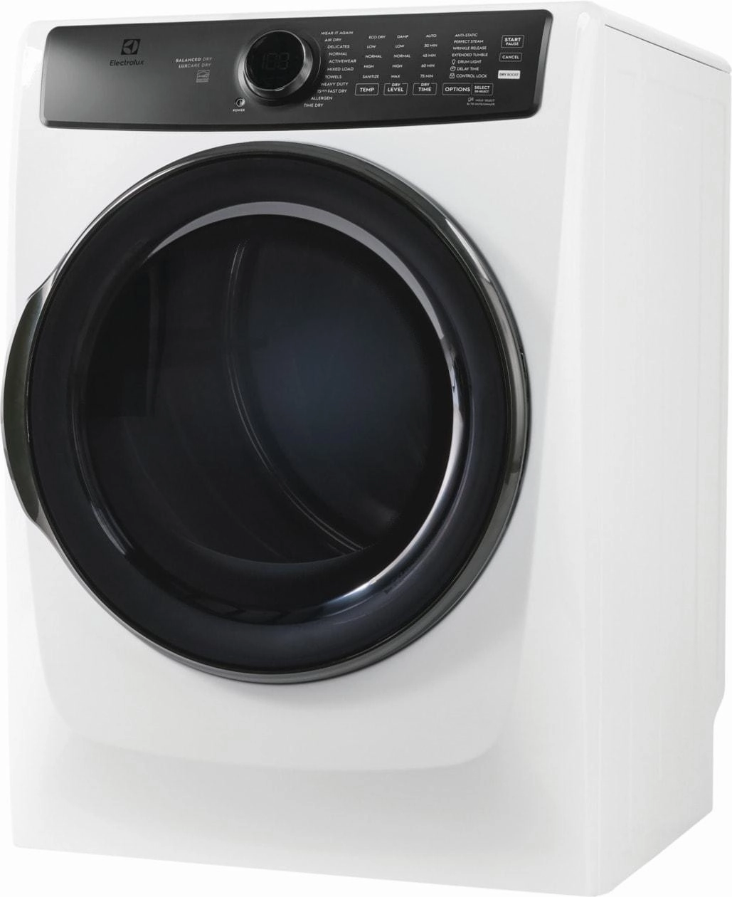 Electrolux ELFE7738AW Electrolux Front Load Perfect Steam&#8482; Electric Dryer With Balanced Dry&#8482; And Instant Refresh - 8.0 Cu. Ft.