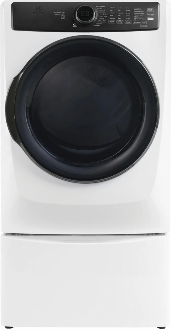Electrolux ELFE7738AW Electrolux Front Load Perfect Steam&#8482; Electric Dryer With Balanced Dry&#8482; And Instant Refresh - 8.0 Cu. Ft.