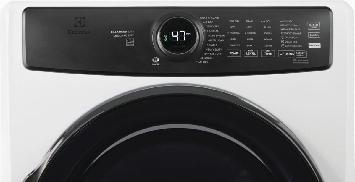 Electrolux ELFG7738AW Electrolux Front Load Perfect Steam&#8482; Gas Dryer With Luxcare Dry And Instant Refresh - 8.0 Cu. Ft.