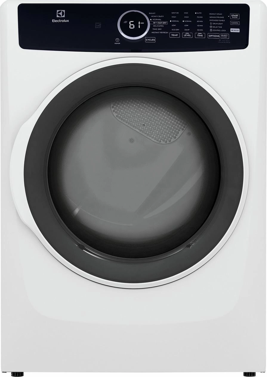 Electrolux Front Load Perfect Steam(TM) Electric Dryer with Instant Refresh - 8.0 Cu. Ft. - (ELFE7437AW)