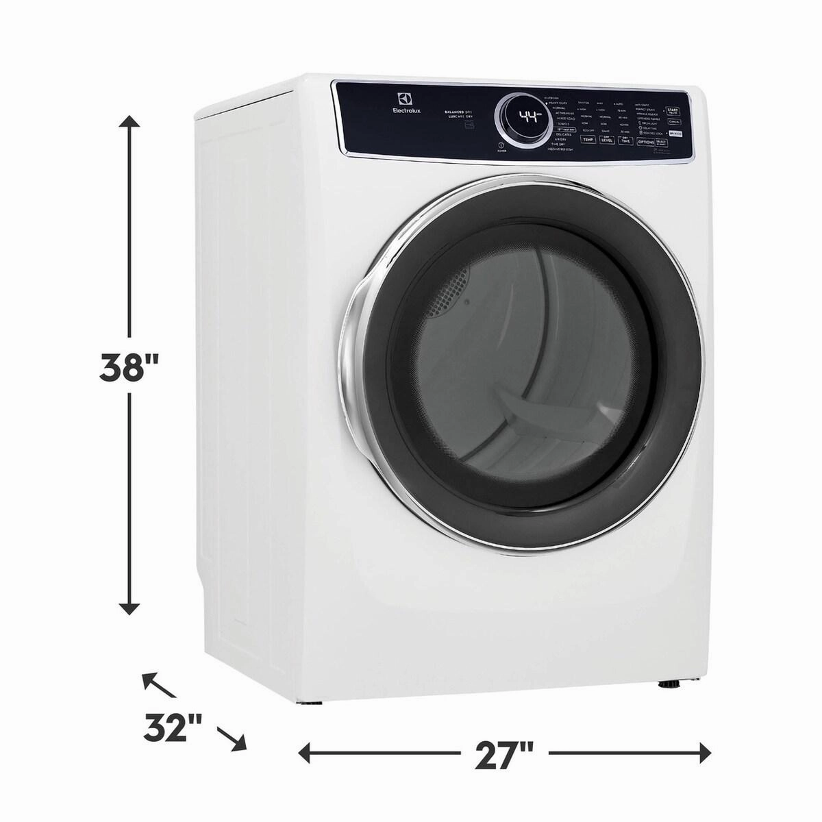 Electrolux Front Load Perfect Steam(TM) Gas Dryer with Predictive Dry(TM) and Instant Refresh - 8.0 Cu. Ft. - (ELFG7537AW)