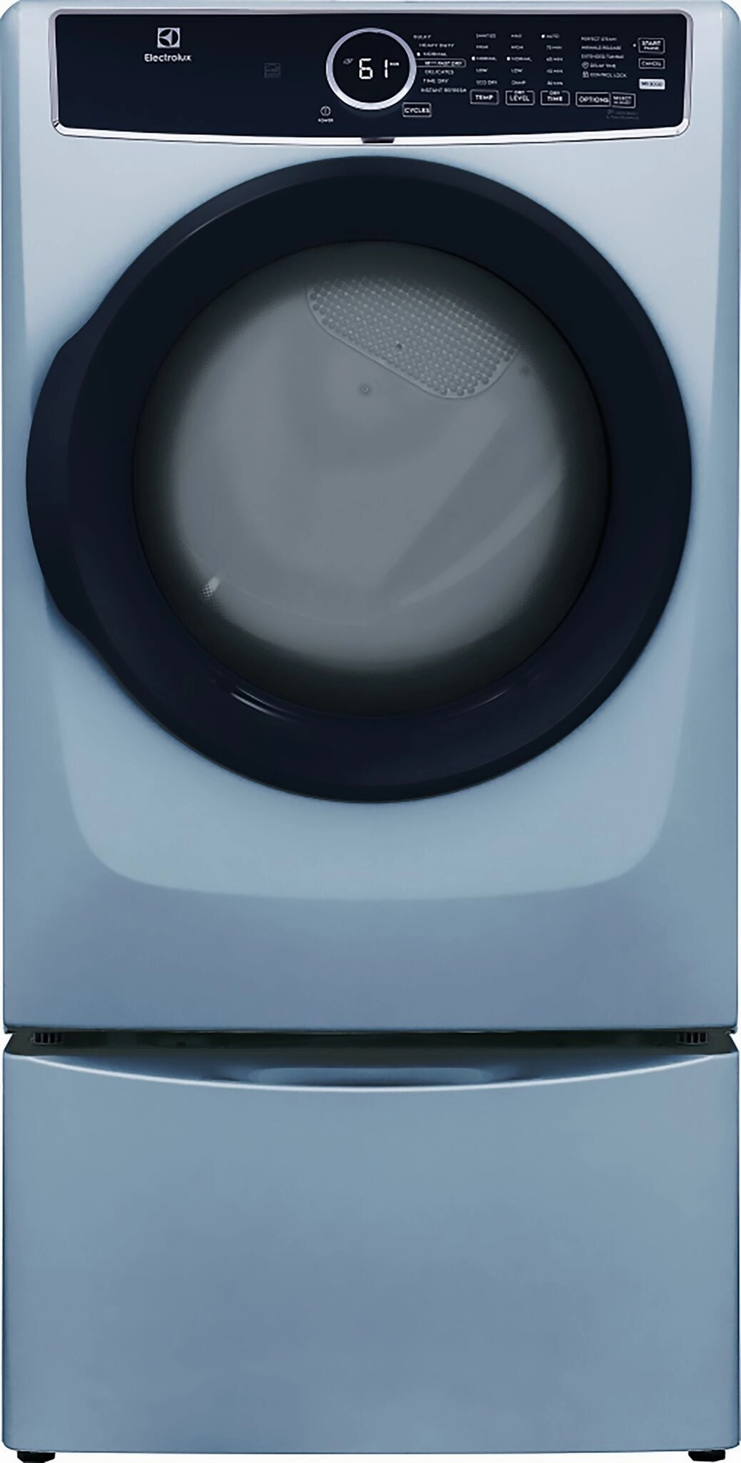 Electrolux Glacier Blue Front Load Perfect Steam Gas Dryer with Instant Refresh (8.0 Cu. Ft.) - ELFG7437AG