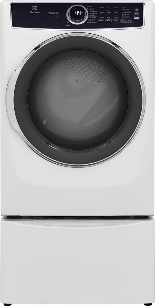 Electrolux White Front Load Electric Steam Dryer (8.0 Cu. Ft.) - ELFE753CAW