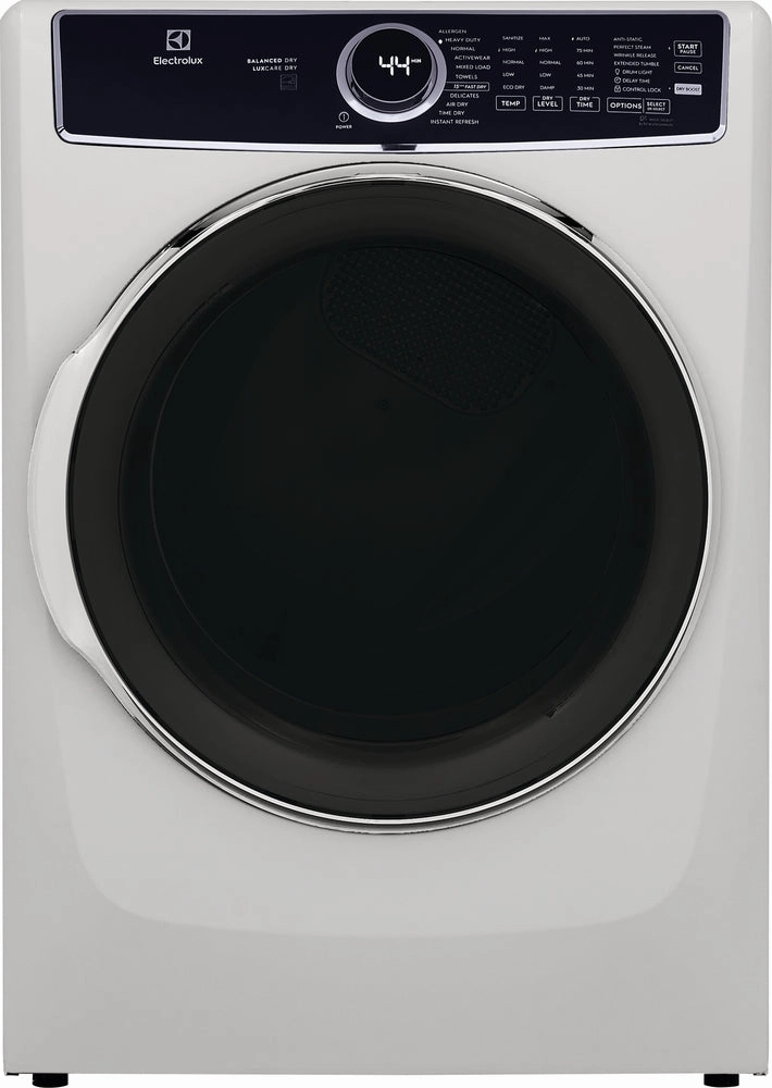 Electrolux White Front Load Electric Steam Dryer (8.0 Cu. Ft.) - ELFE763CAW