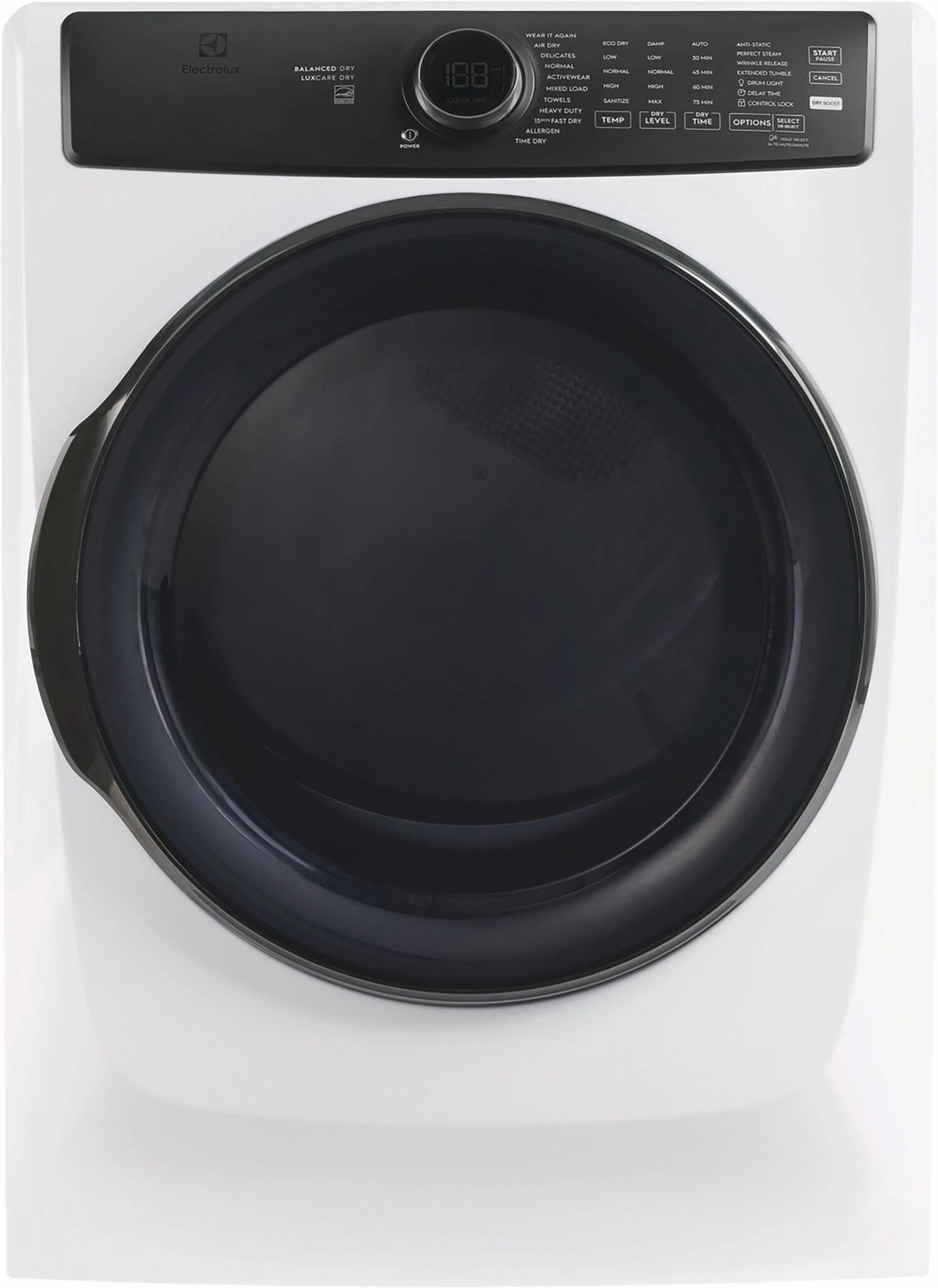 Electrolux White Front Load Perfect Steam Gas Dryer (8 Cu. Ft.) - ELFG7738AW