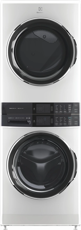 Electrolux White Laundry Tower with SmartBoost Washer (5.2 Cu.Ft) & Electric Dryer (8 Cu.Ft) - ELTE760CAW