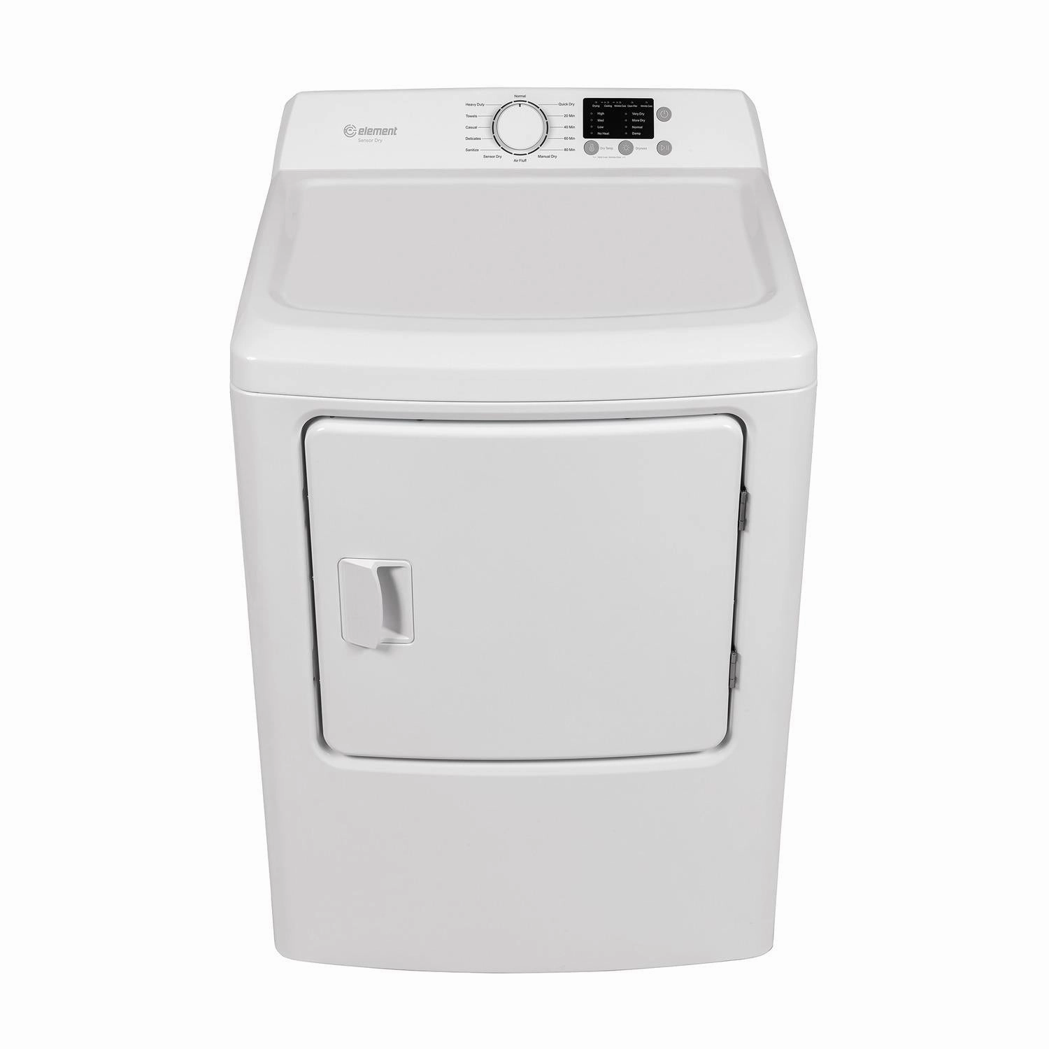 Element Appliance EATDE2767CW Element Electronics 6.7 Cu. Ft. Front Load Electric Dryer - White (Eatde2767Cw)