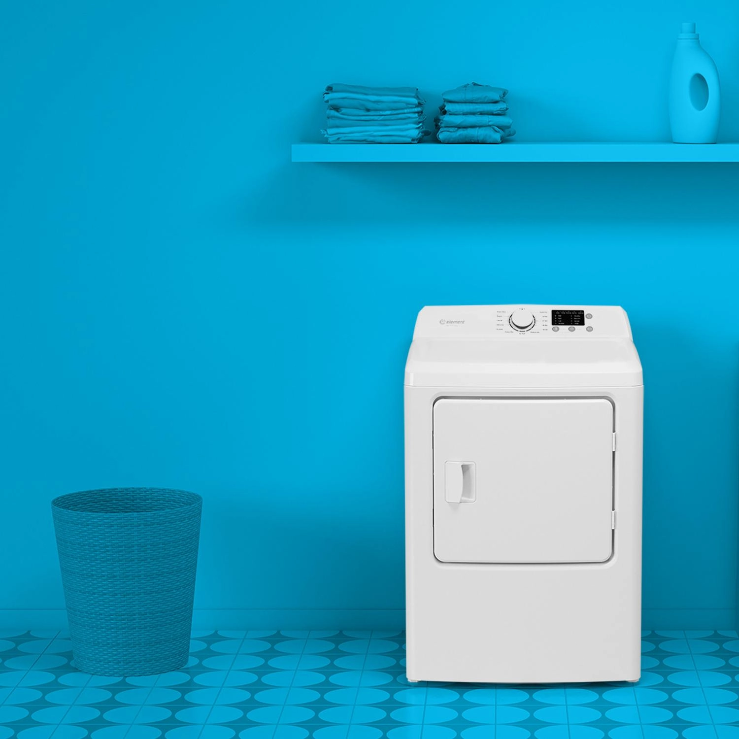 Element Appliance EATDG2767CW Element Electronics 6.7 Cu. Ft. Front Load Gas Dryer - White (Eatdg2767Cw)
