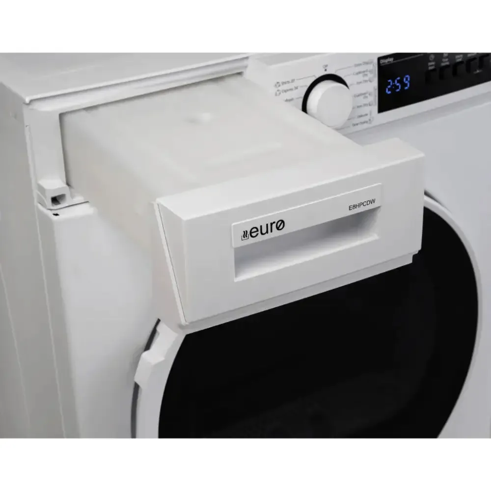 Euro E8HPCDW 8KG Heat Pump Dryer
