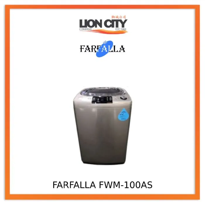 FARFALLA 10 KG TOP LOAD FULLY AUTOMATIC WASHER, FWM-100AS