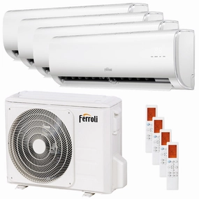 Ferroli Giada quadri split air conditioner 9000 9000 9000 9000 BTU inverter A wifi outdoor unit 8.2 kW