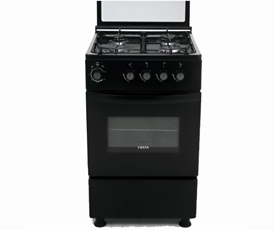 Fiesta 64L Freestanding Gas Oven | Black | Grill & Auto Ignition
