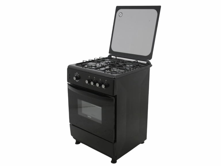 FIESTA  FREESTADING GAS OVEN 60CM , COLOUR BLACK, WHITE, SILVER  (HxWxD) 85 x 60 x 60 cm Capacity 64 Litres