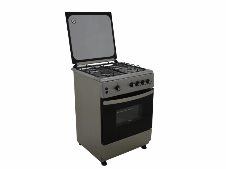 FIESTA  FREESTADING GAS OVEN 60CM , COLOUR BLACK, WHITE, SILVER  (HxWxD) 85 x 60 x 60 cm Capacity 64 Litres