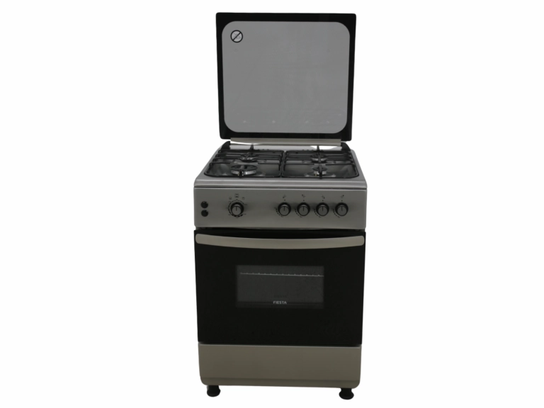 FIESTA  FREESTADING GAS OVEN 60CM , COLOUR BLACK, WHITE, SILVER  (HxWxD) 85 x 60 x 60 cm Capacity 64 Litres