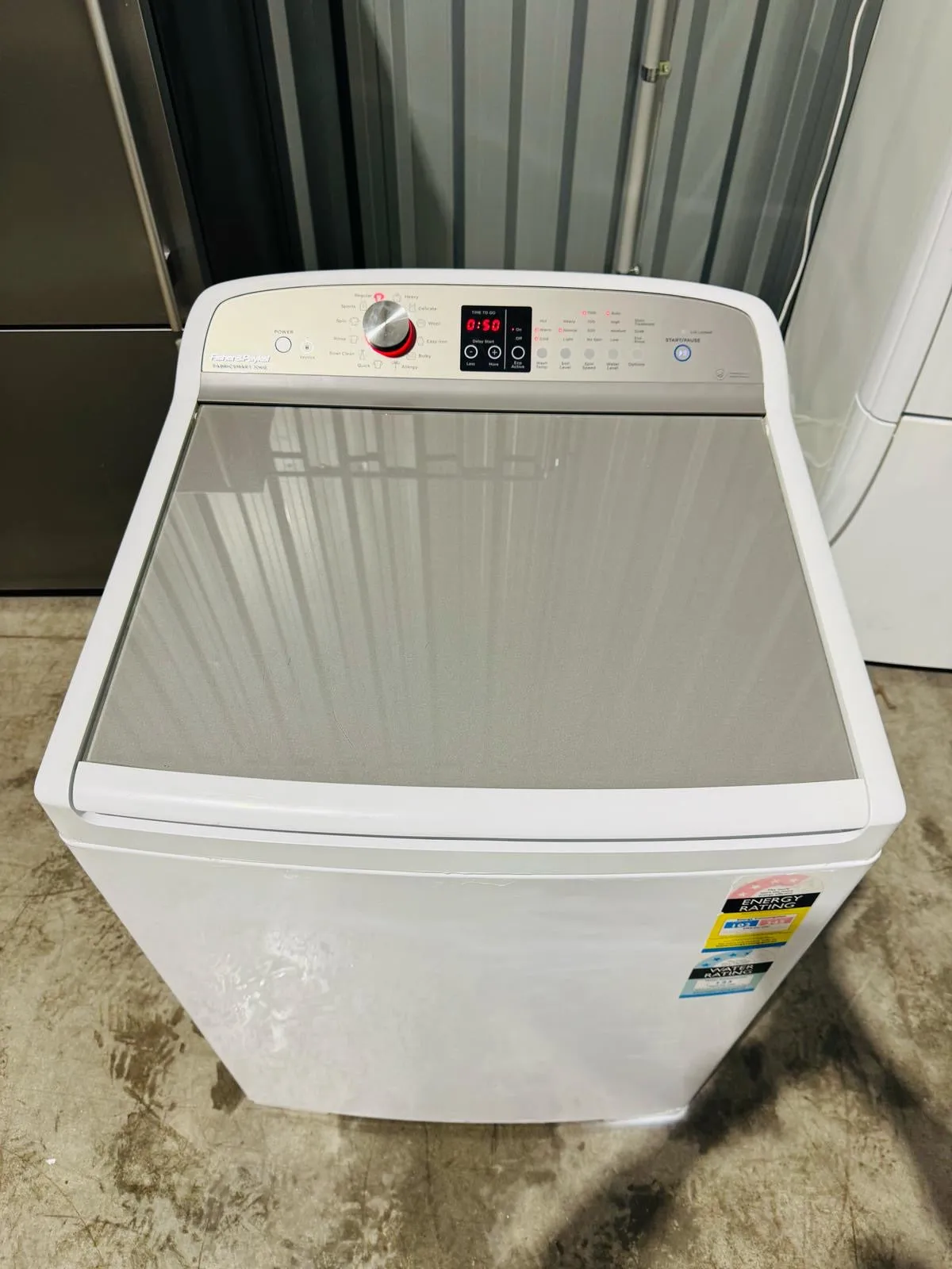 **FISHER & PAYKEL 10 KGS TOP LOADER WASHING MACHINE (FABRICSMART)**