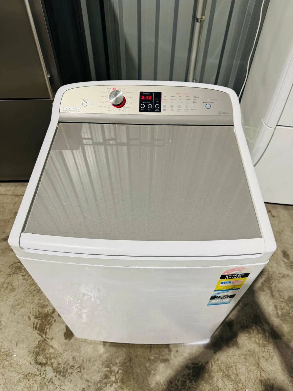 **FISHER & PAYKEL 10 KGS TOP LOADER WASHING MACHINE (FABRICSMART)**