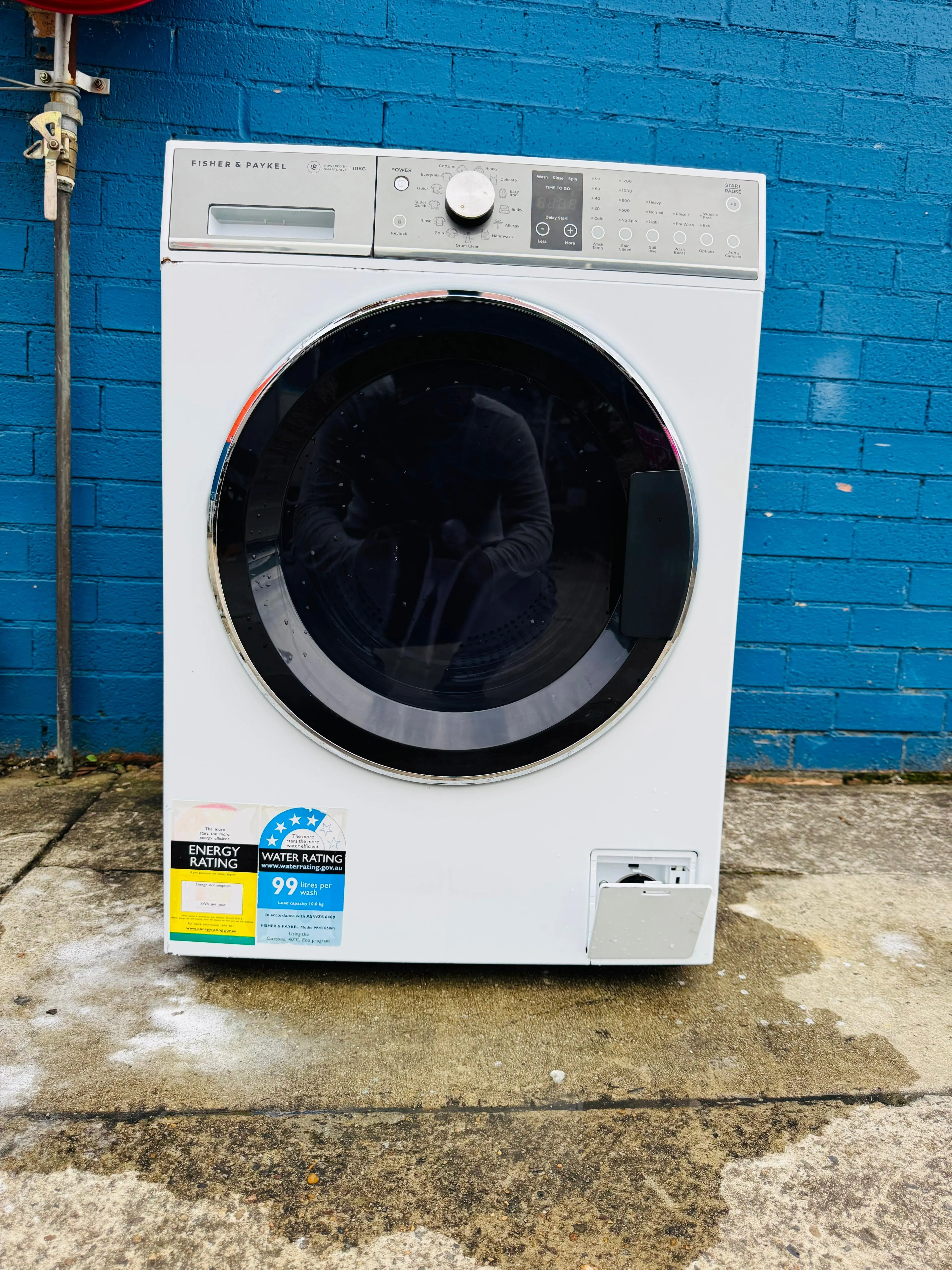 **FISHER & PAYKEL 10KGS FRONT LOADER WASHING MACHINE**