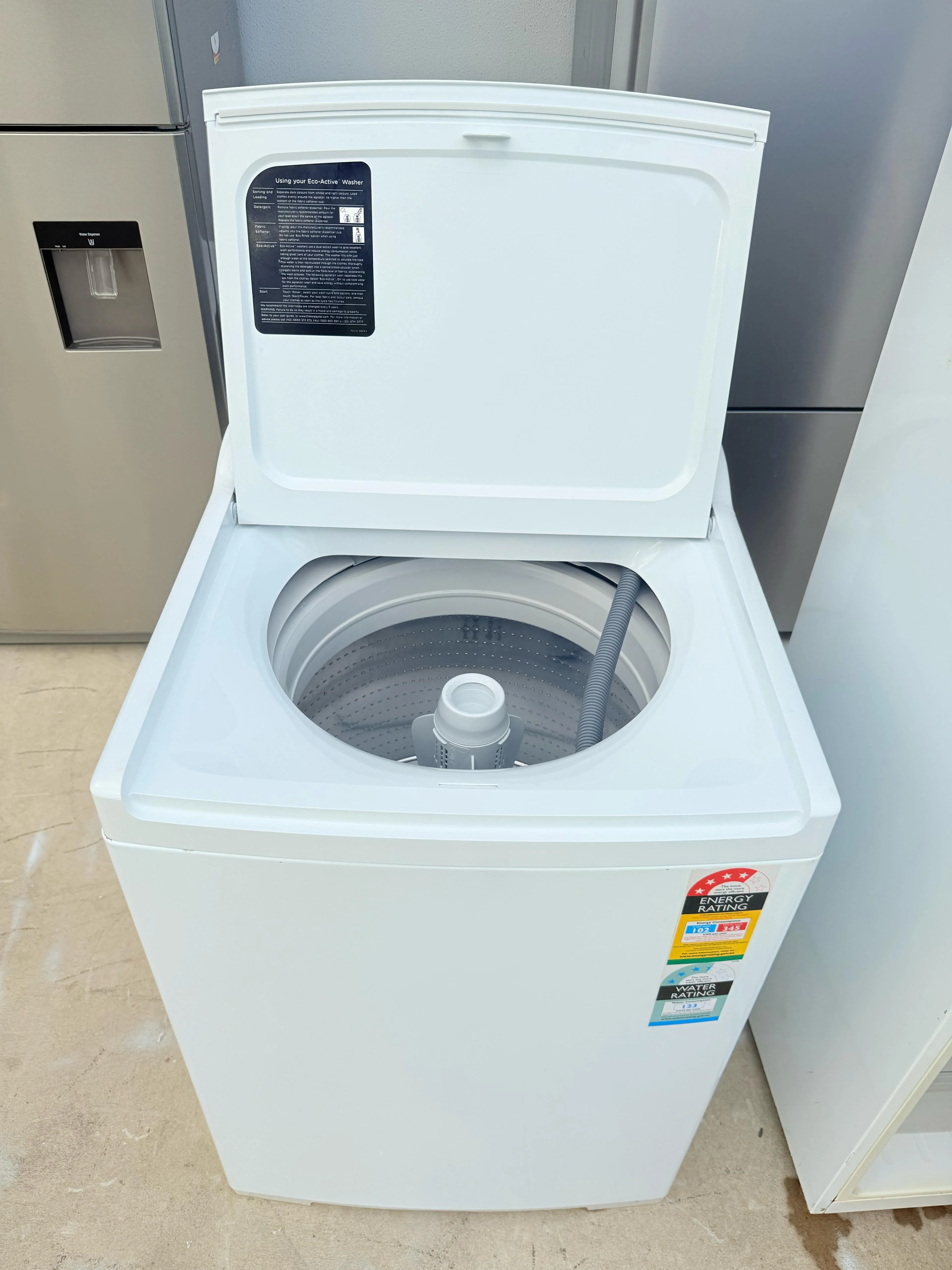 **FISHER & PAYKEL 10KGS TOP LOADER WASHING MACHINE**