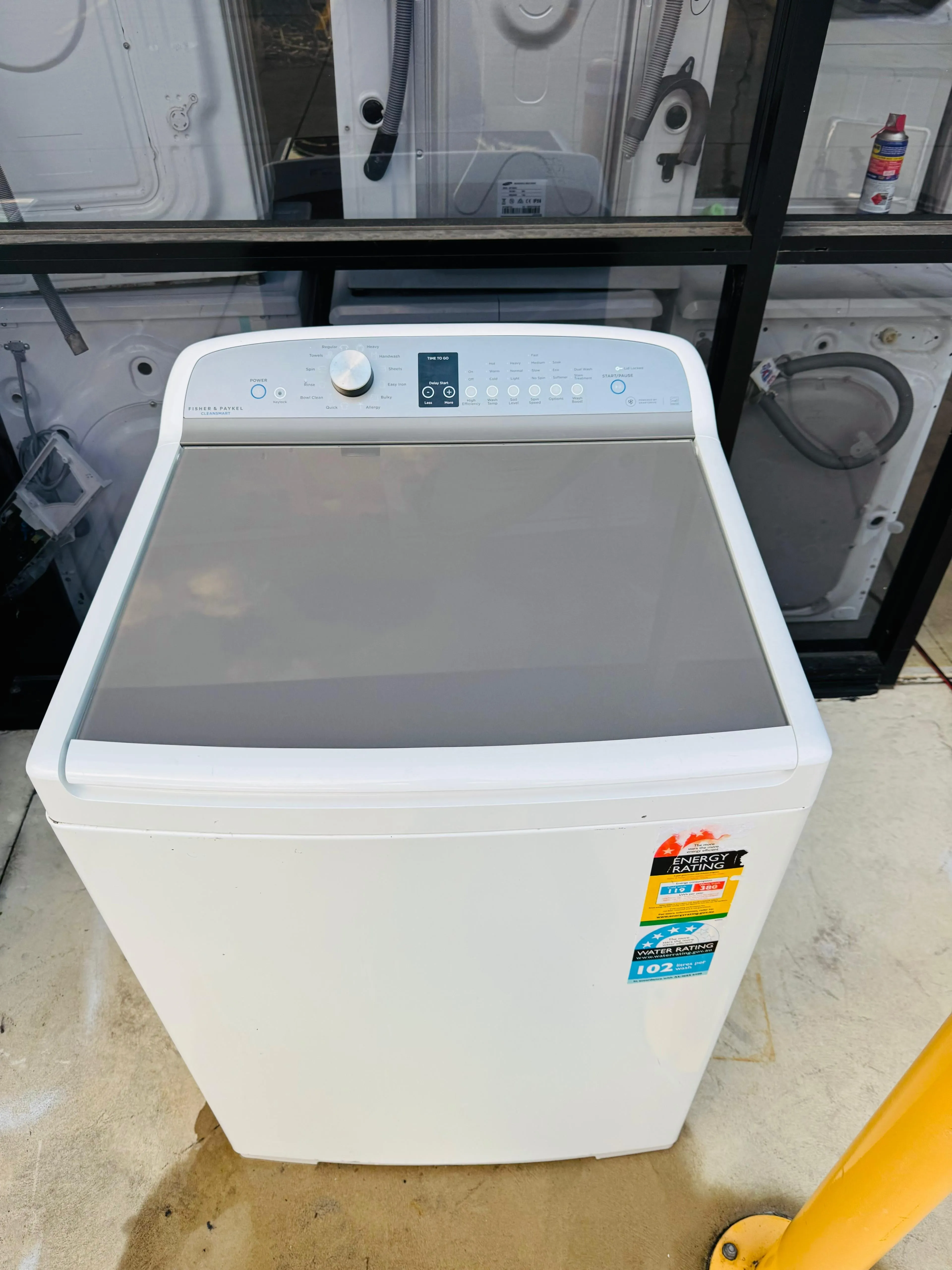 **FISHER & PAYKEL 10KGS TOP LOADER WASHING MACHINE**