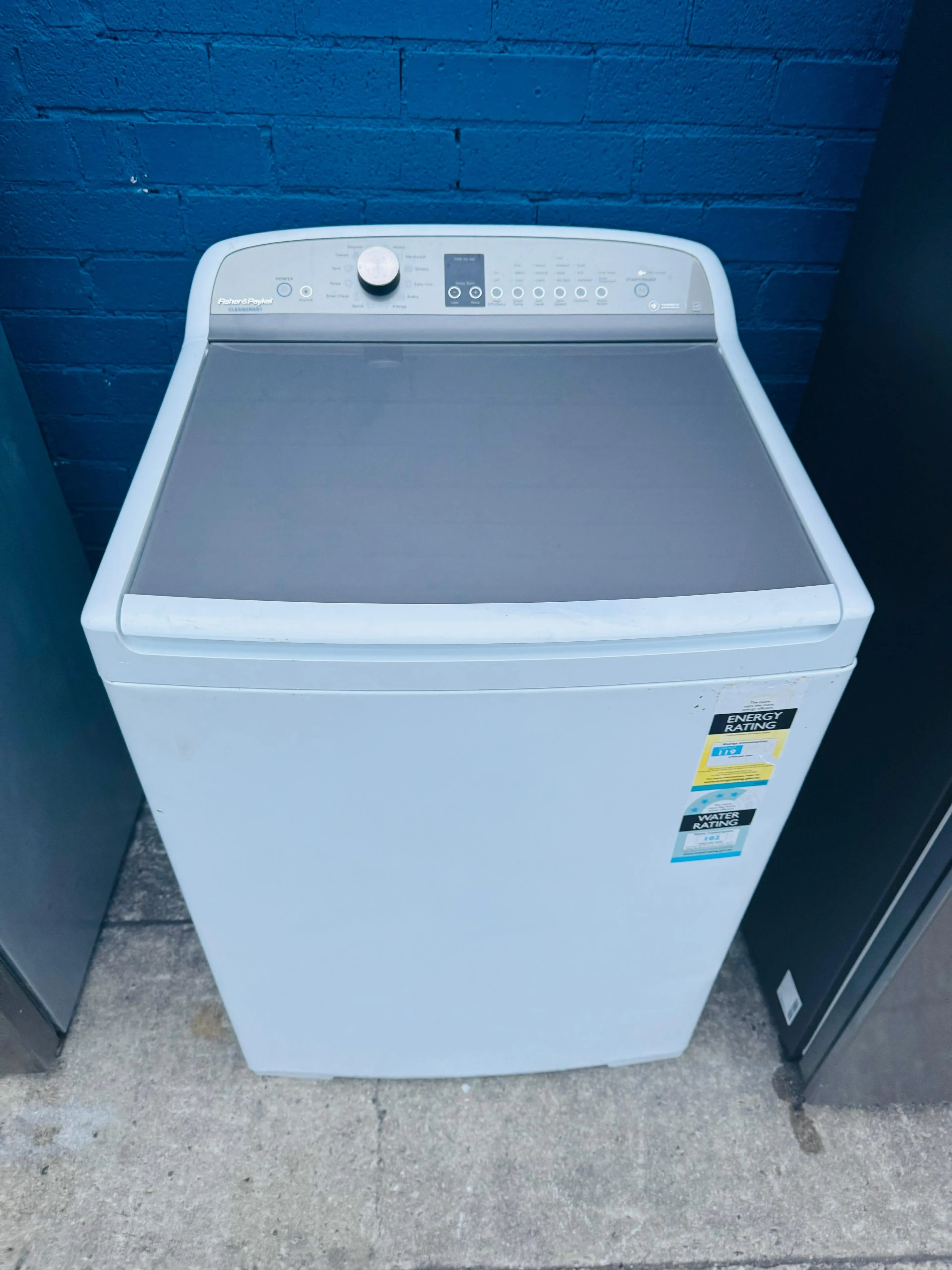 **FISHER & PAYKEL 10KGS TOP LOADER WASHING MACHINE**