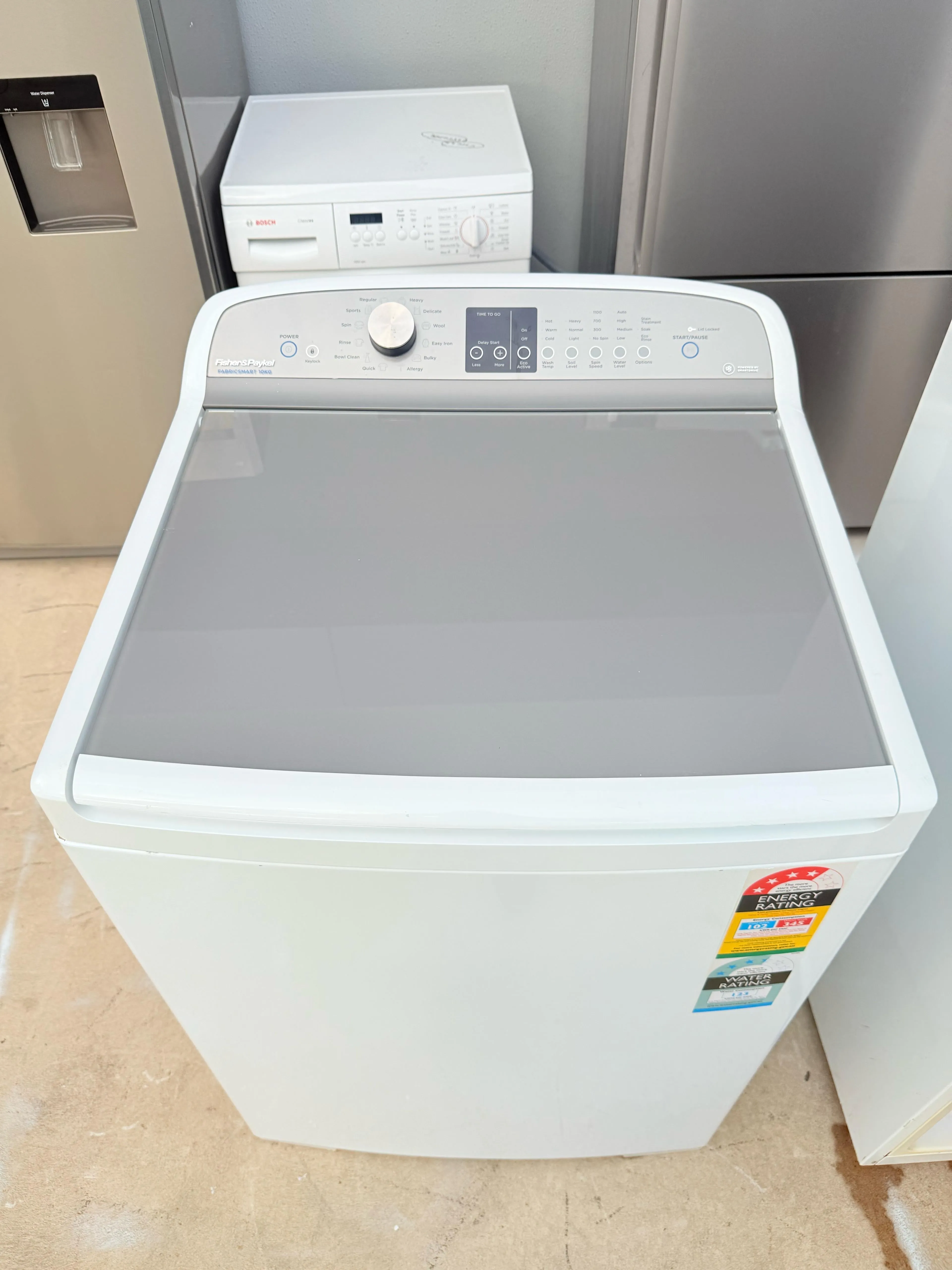 **FISHER & PAYKEL 10KGS TOP LOADER WASHING MACHINE**