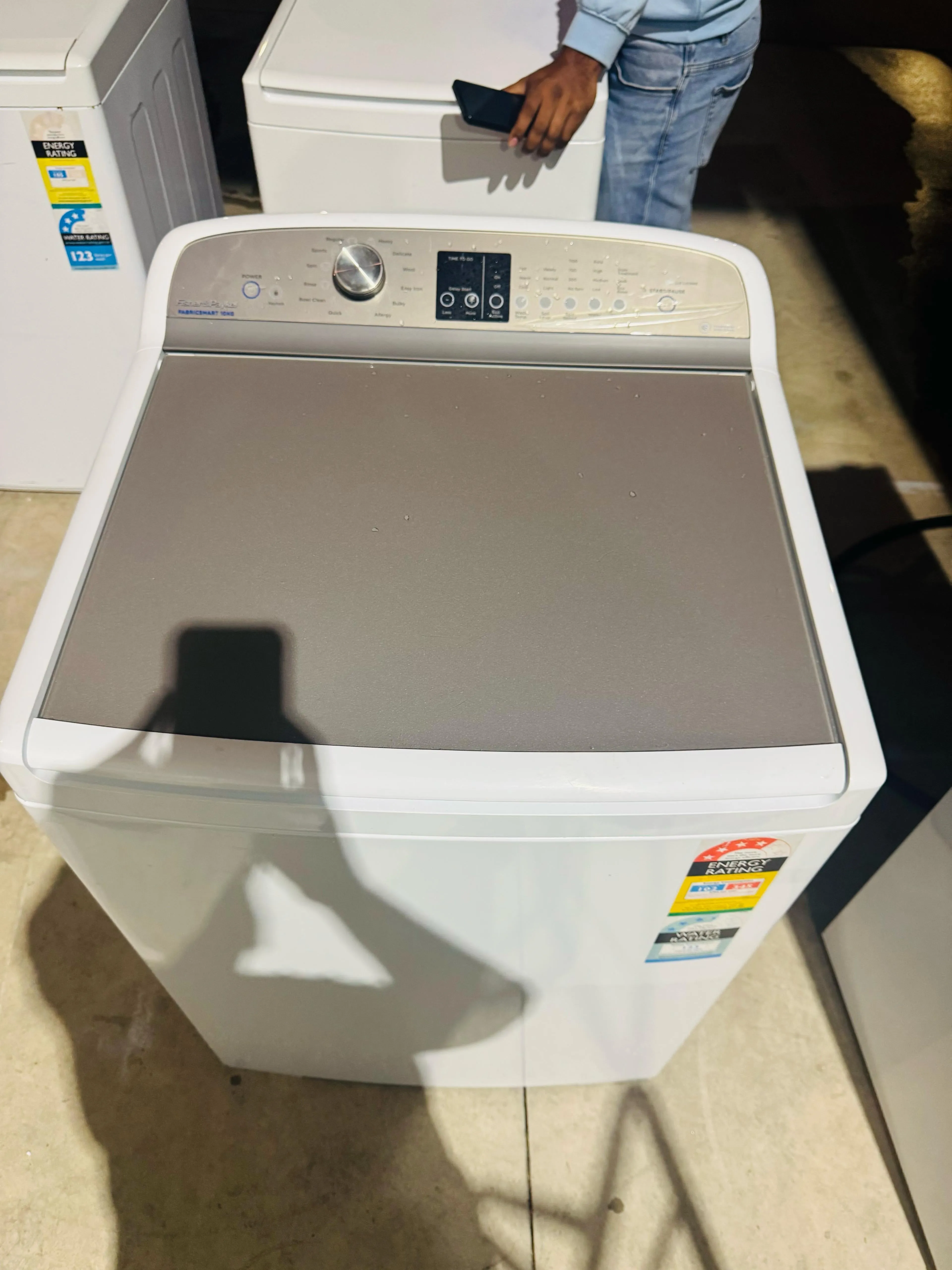 **FISHER & PAYKEL 10KGS TOP LOADER WASHING MACHINE**