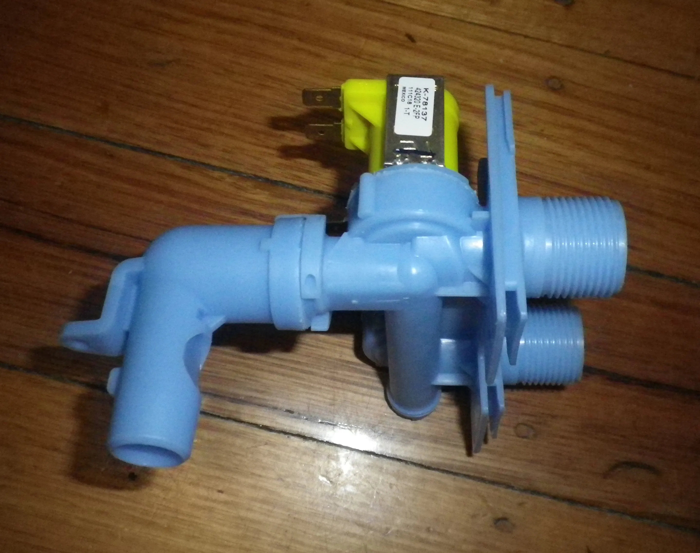 Fisher & Paykel 24Volt Dual Blue Inlet Valve w/o Temp Sensor - Part # 430041P