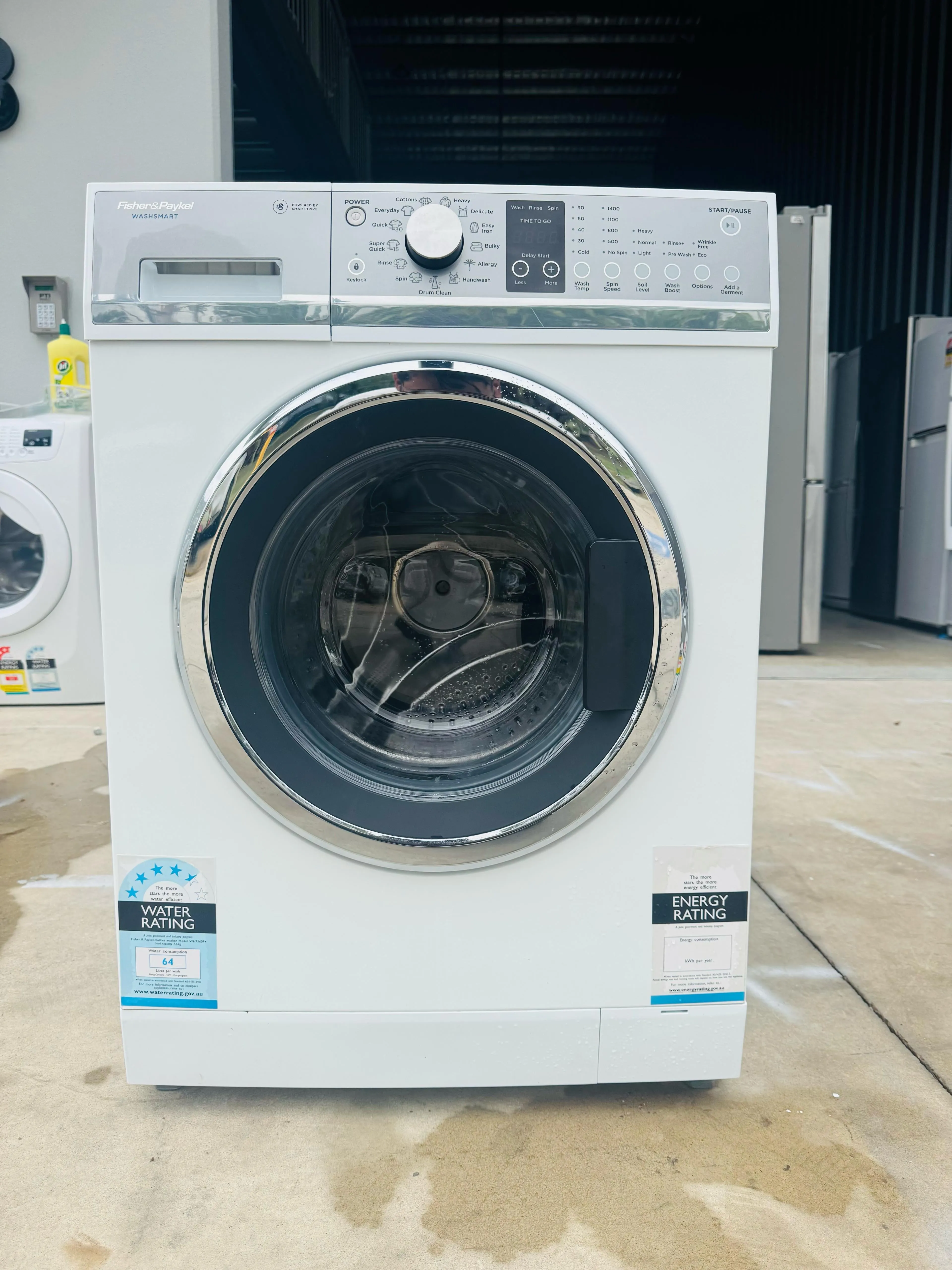 **FISHER & PAYKEL 7.5KGS FRONT LOADER WASHING MACHINE**