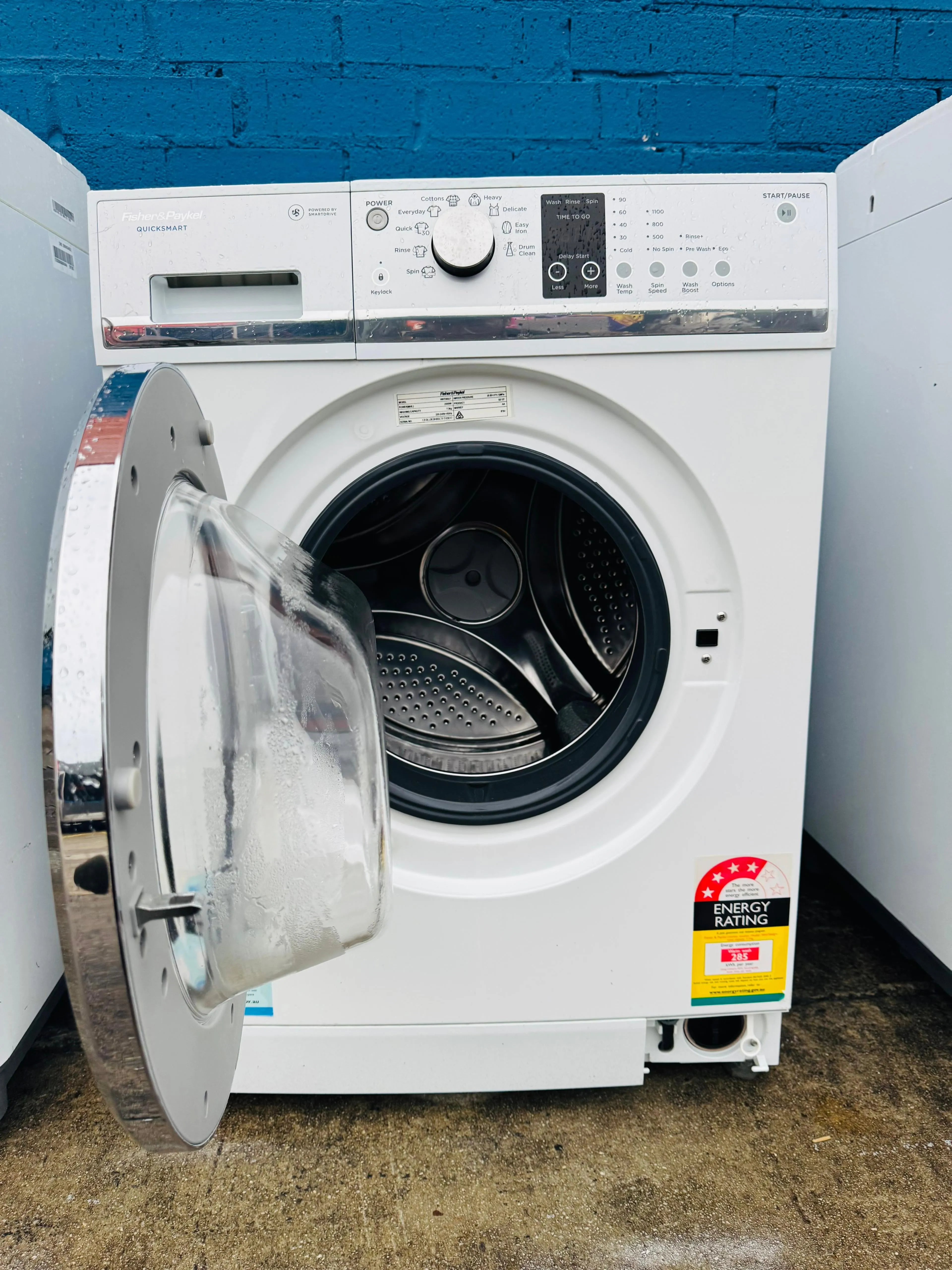 **FISHER & PAYKEL 7.5KGS FRONT LOADER WASHING MACHINE**