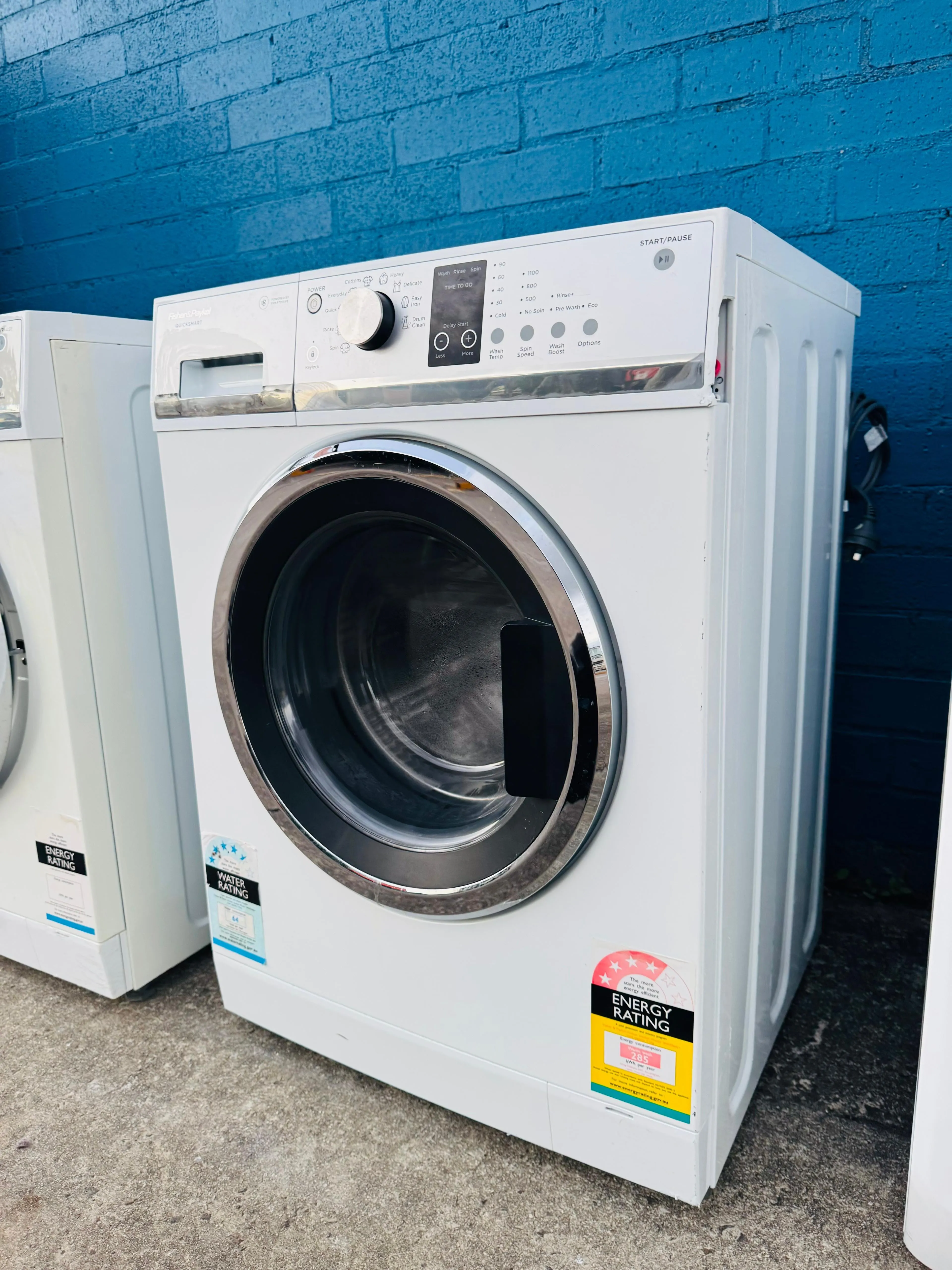 **FISHER & PAYKEL 7.5KGS FRONT LOADER WASHING MACHINE**