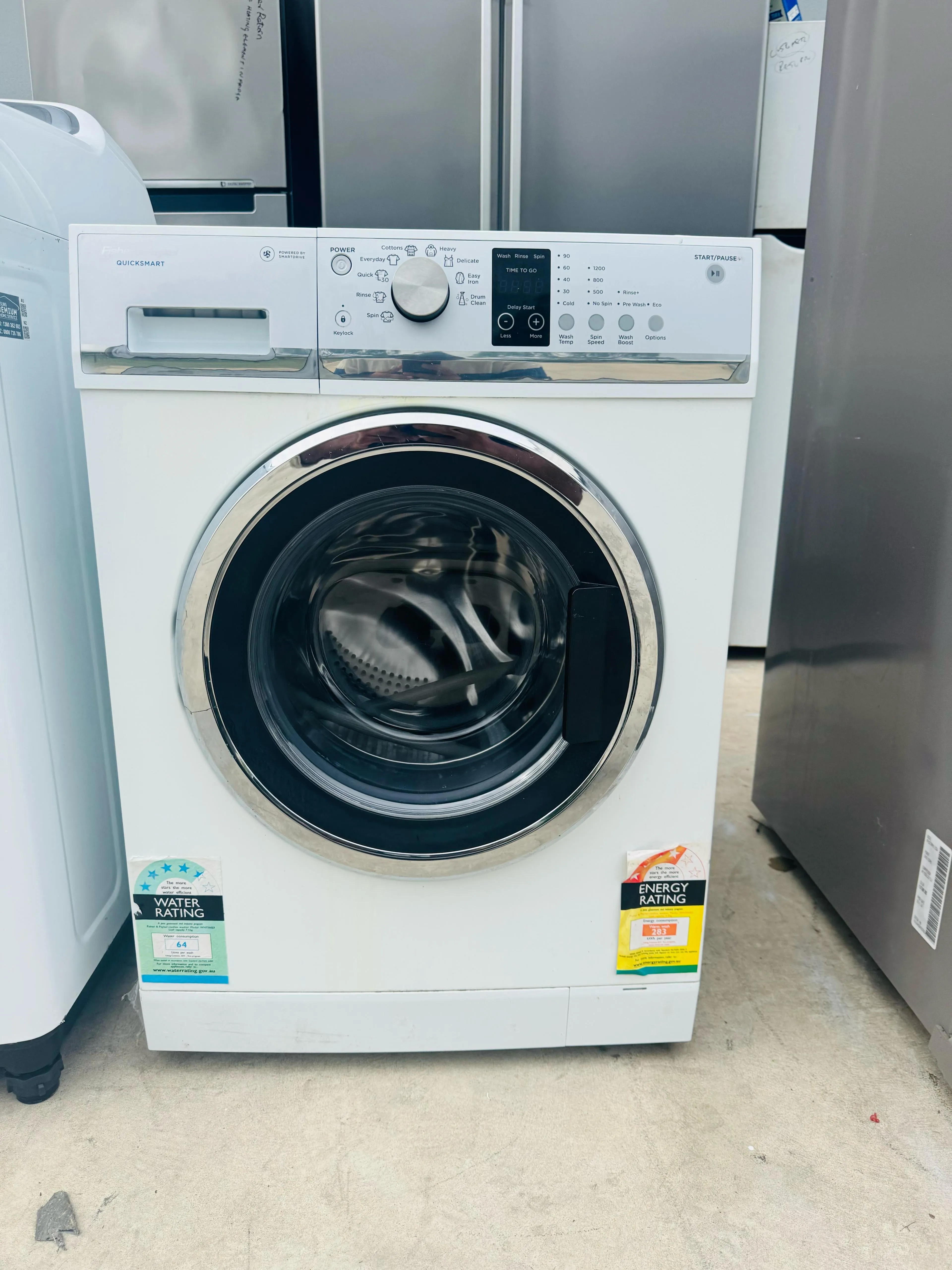 **FISHER & PAYKEL 7.5KGS FRONT LOADER WASHING MACHINE**