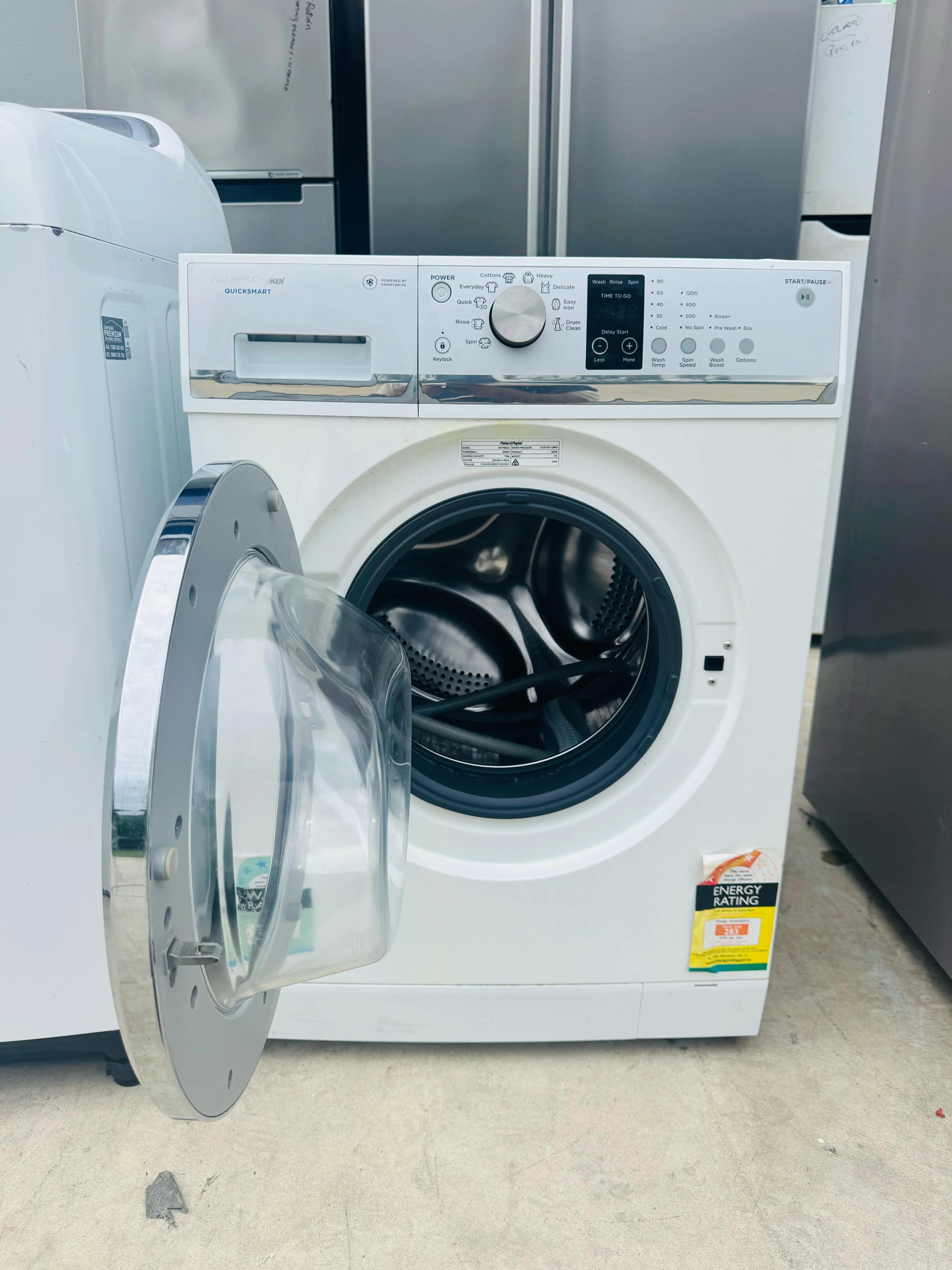 **FISHER & PAYKEL 7.5KGS FRONT LOADER WASHING MACHINE**