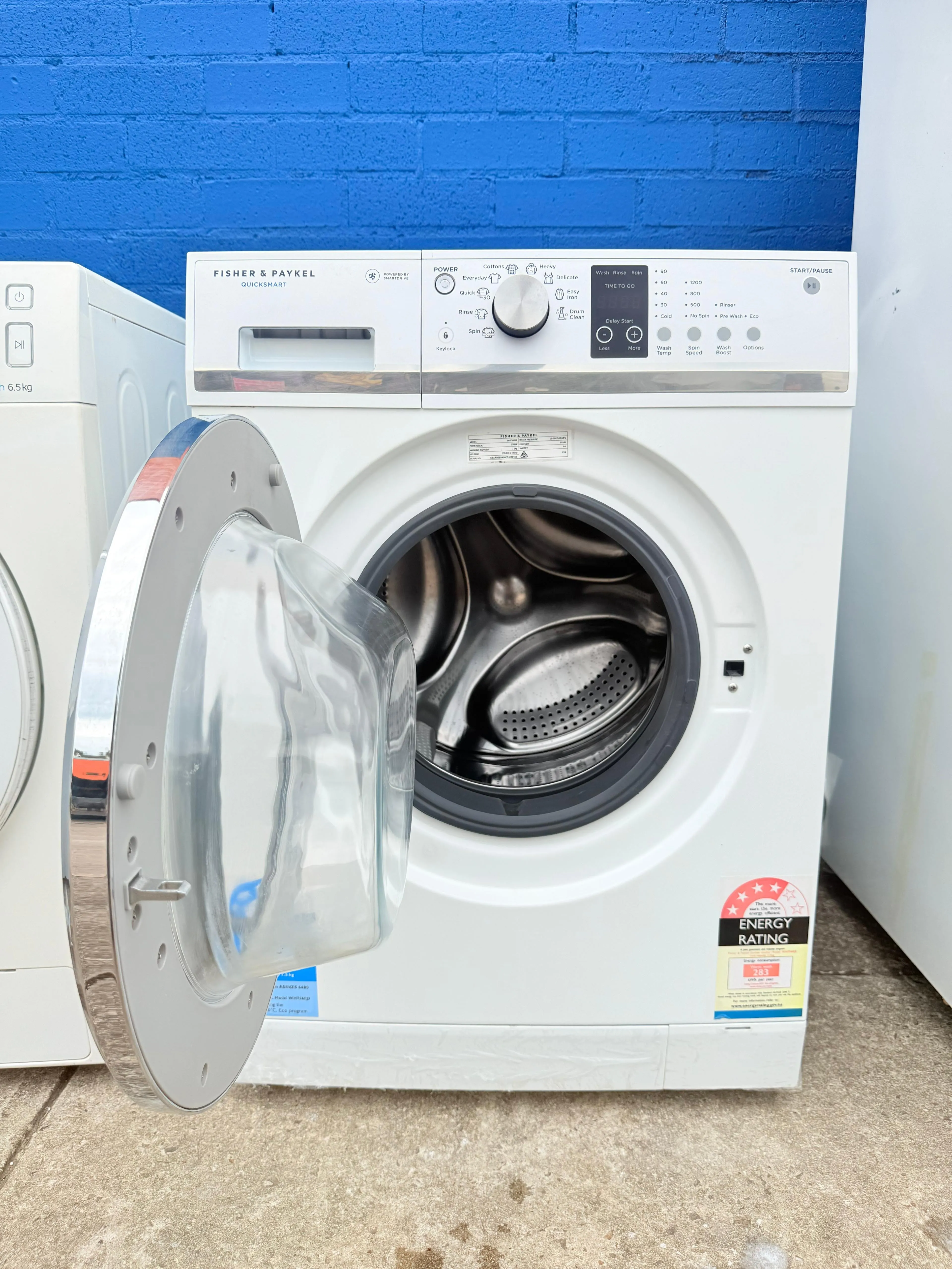 **FISHER & PAYKEL 7.5KGS FRONT LOADER WASHING MACHINE**