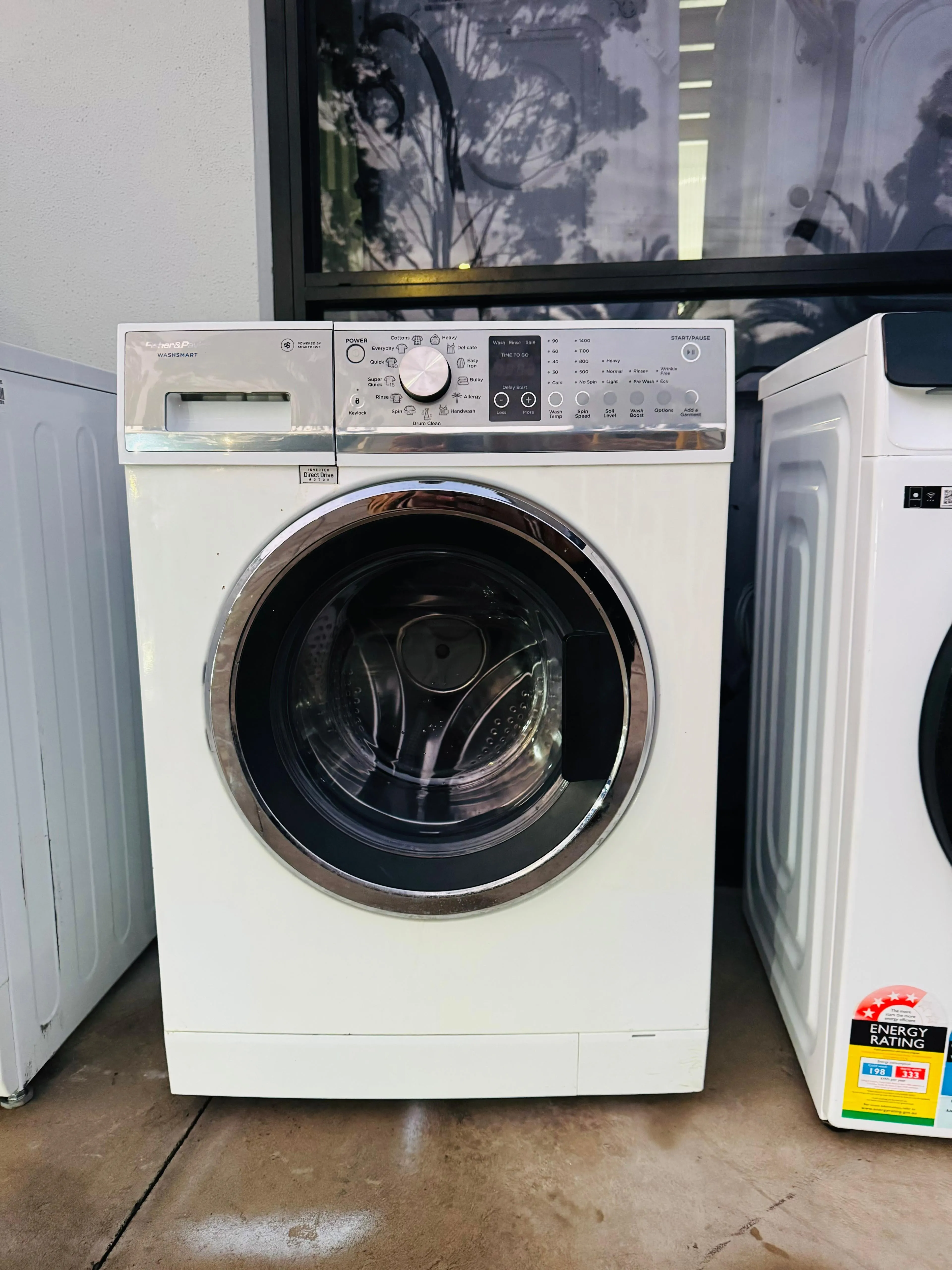 **FISHER & PAYKEL 7.5KGS FRONT LOADER WASHING MACHINE**