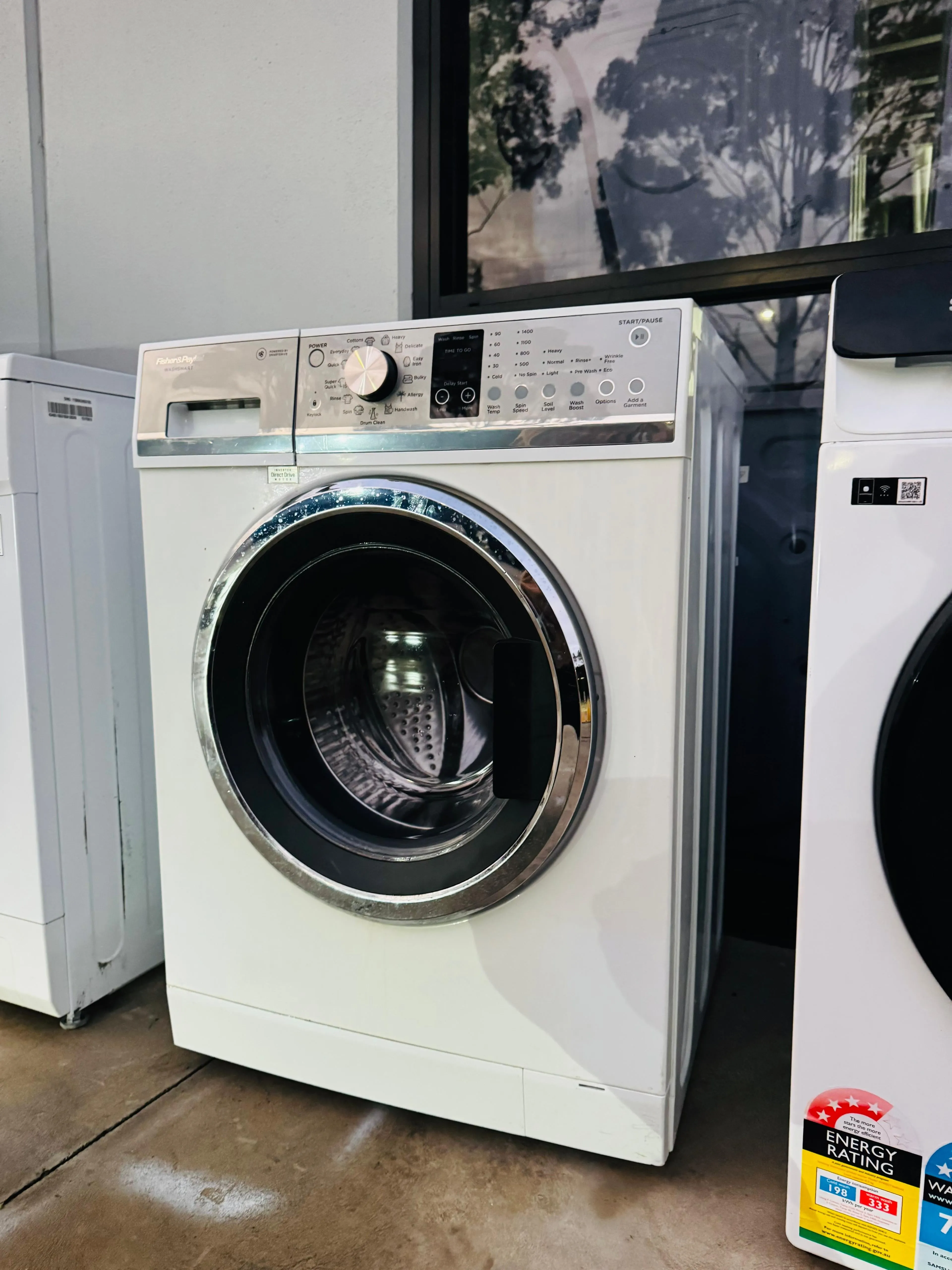 **FISHER & PAYKEL 7.5KGS FRONT LOADER WASHING MACHINE**