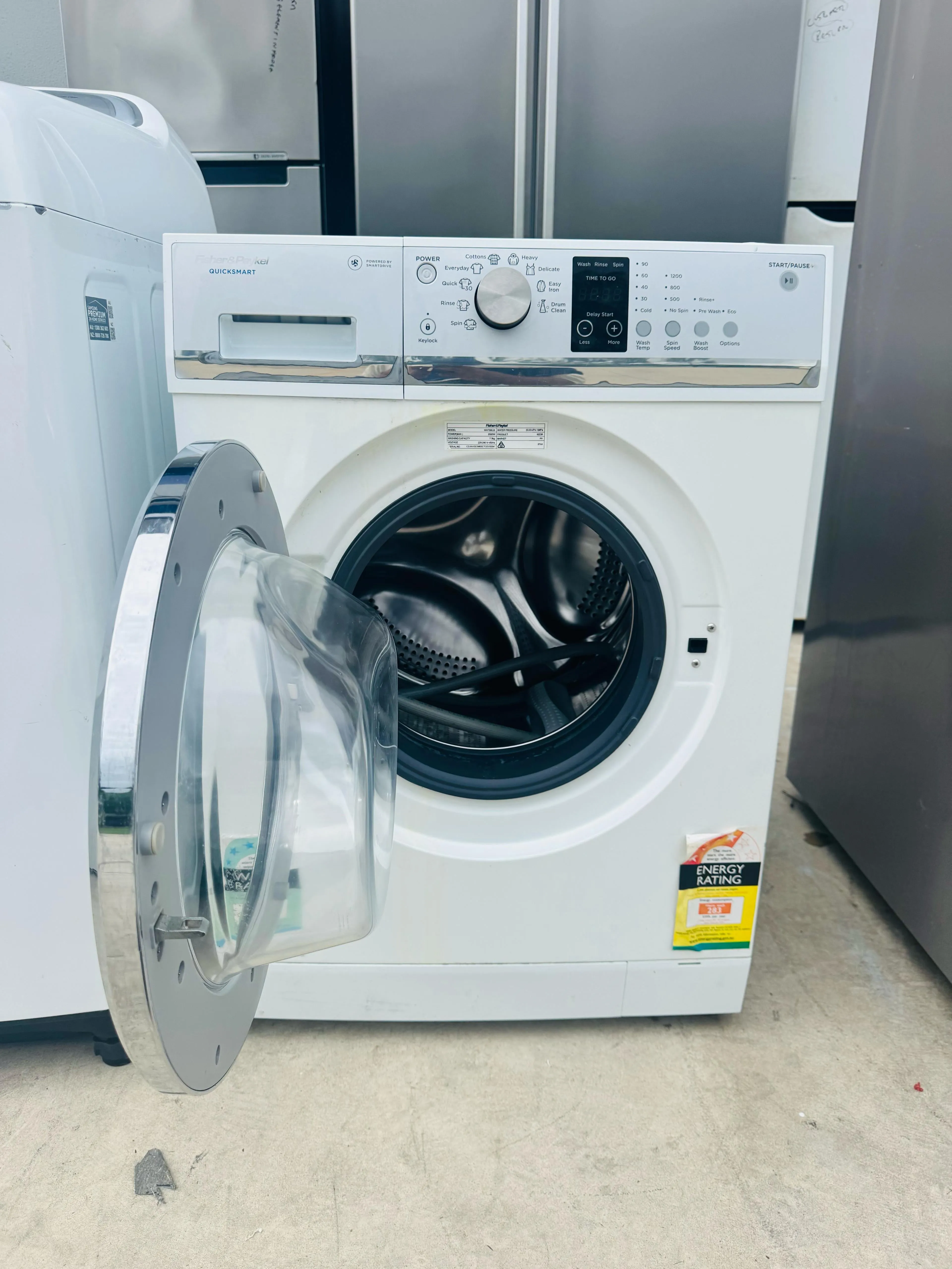 **FISHER & PAYKEL 7.5KGS FRONT LOADER WASHING MACHINE**