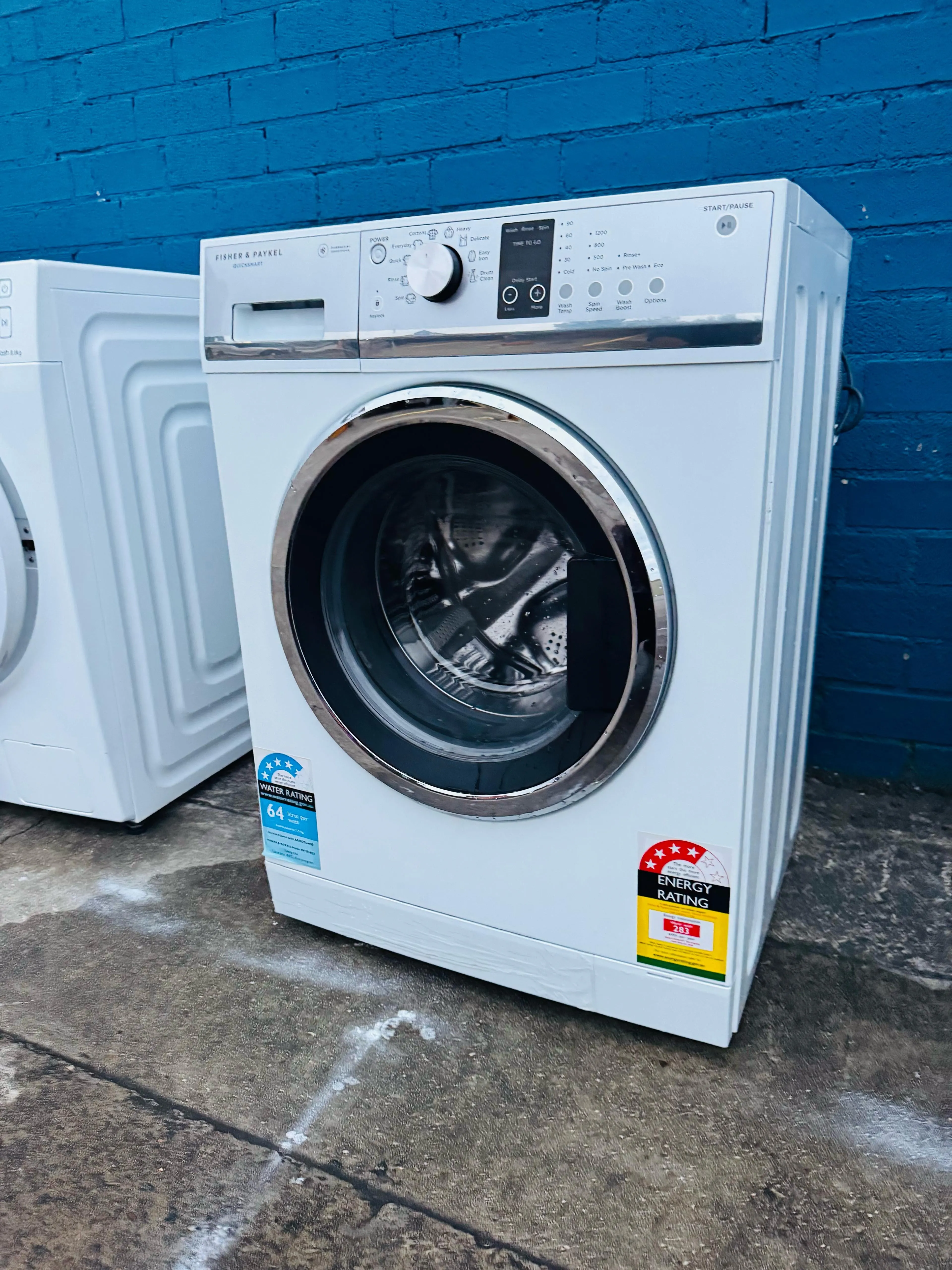 **FISHER & PAYKEL 7.5KGS FRONT LOADER WASHING MACHINE**