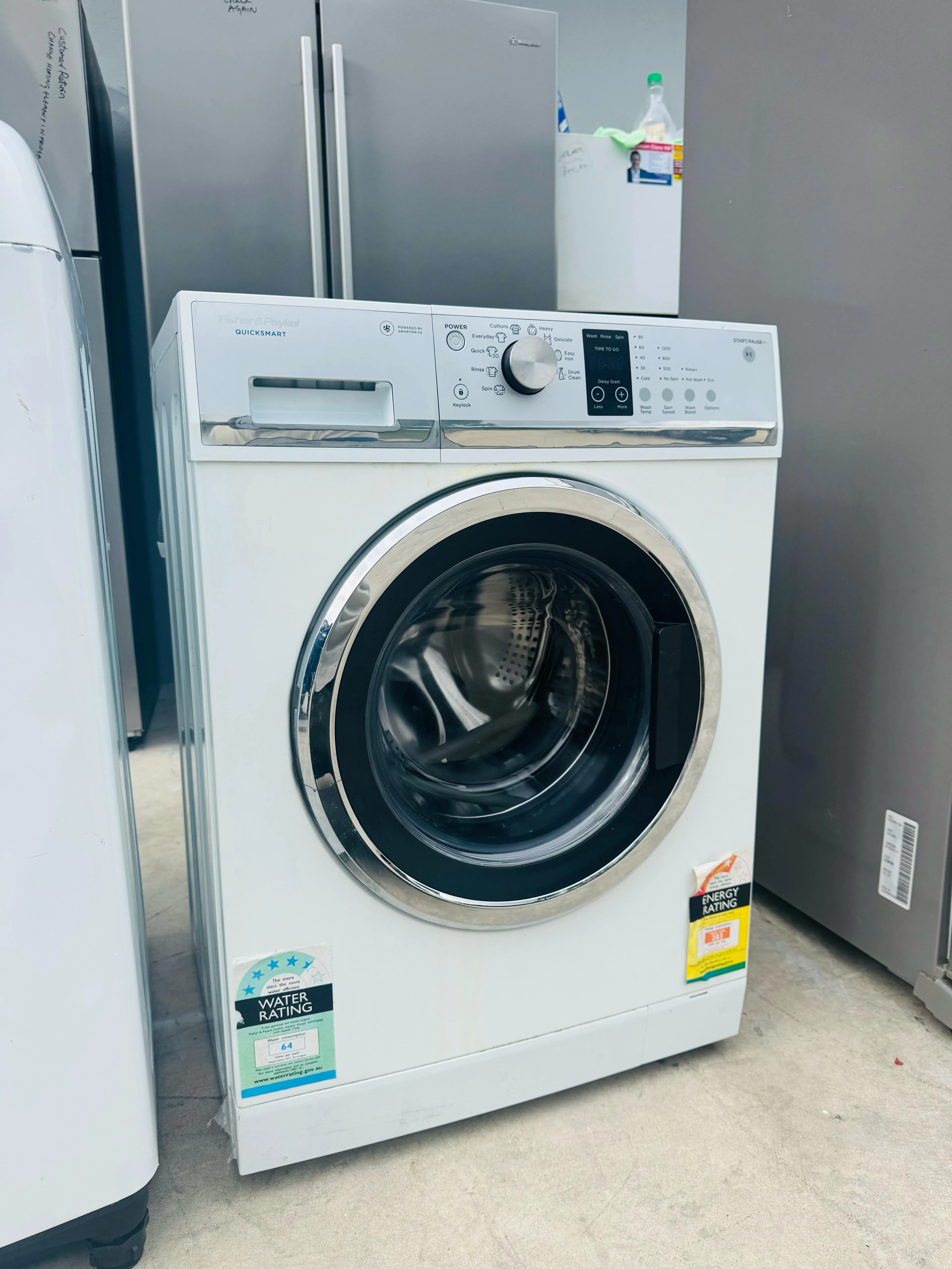 **FISHER & PAYKEL 7.5KGS FRONT LOADER WASHING MACHINE**