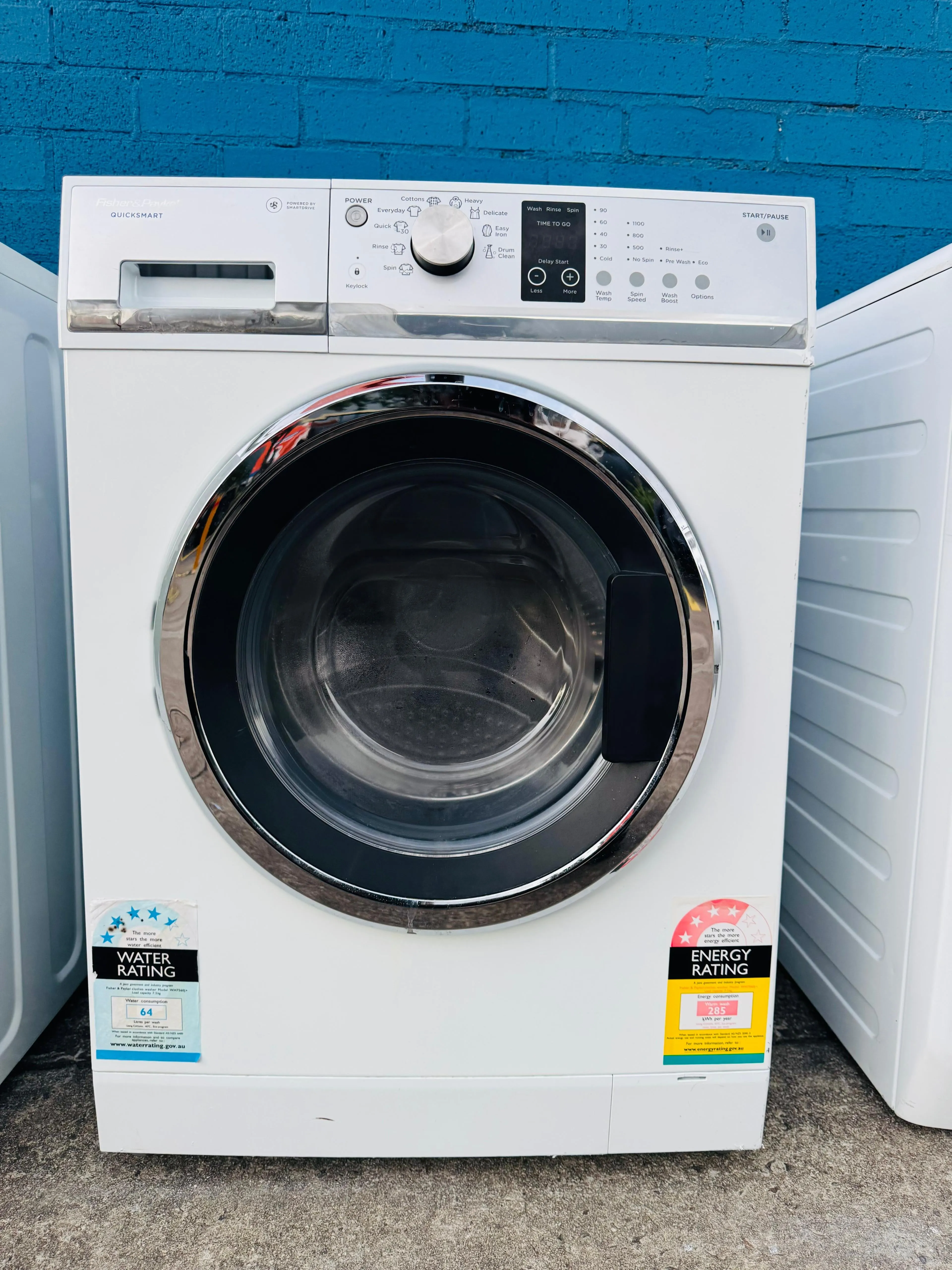 **FISHER & PAYKEL 7.5KGS FRONT LOADER WASHING MACHINE**
