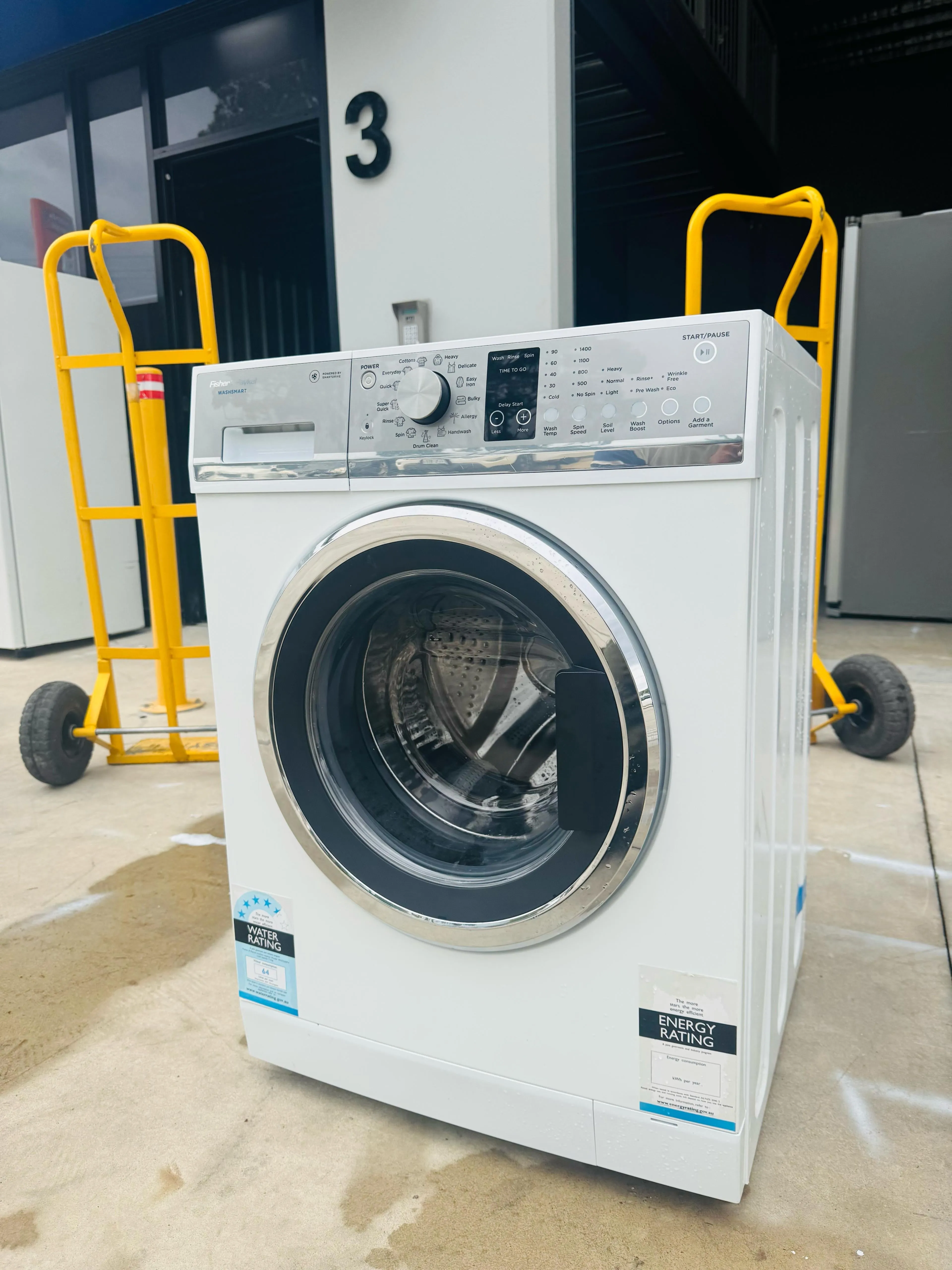 **FISHER & PAYKEL 7.5KGS FRONT LOADER WASHING MACHINE**