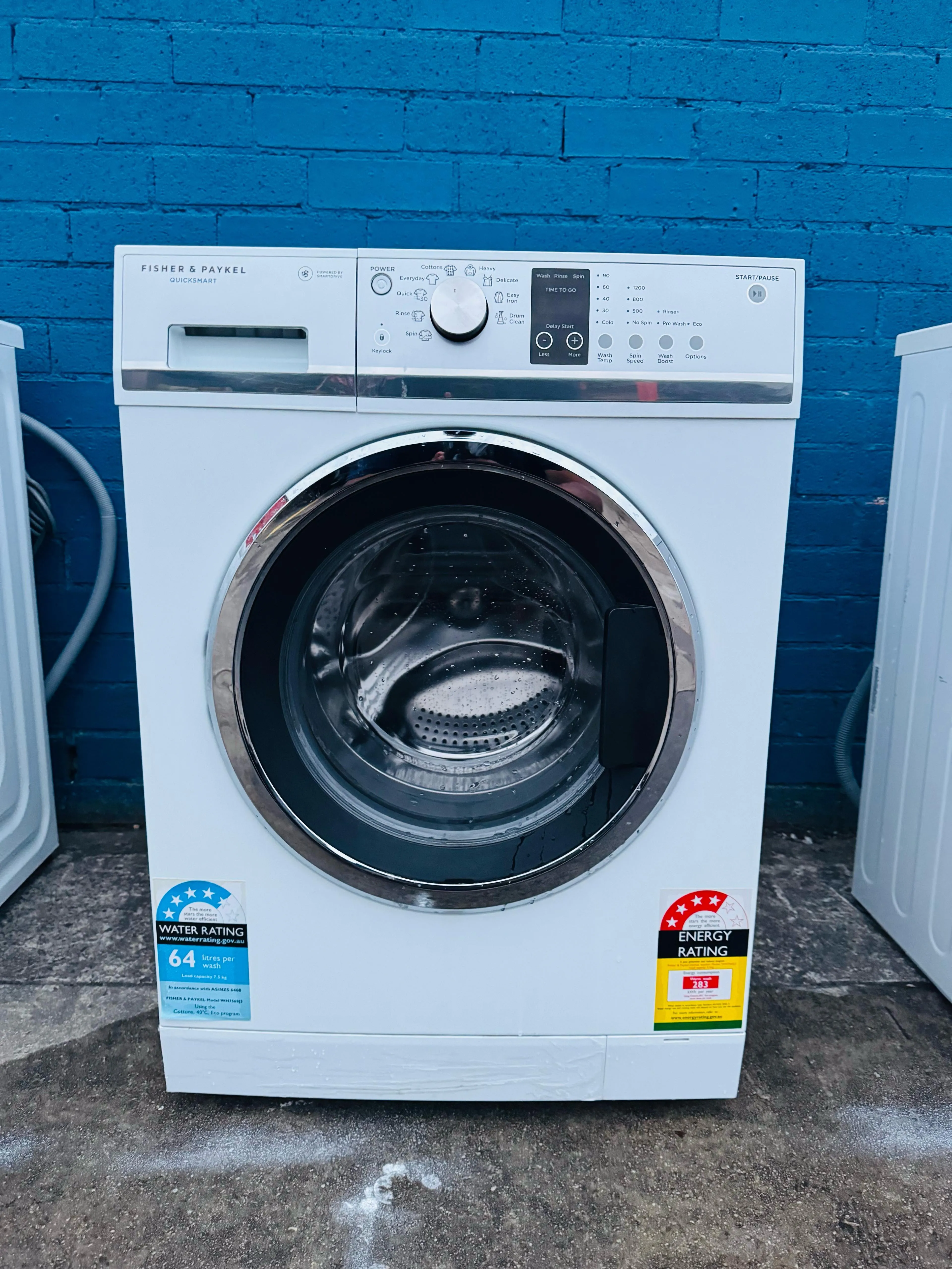**FISHER & PAYKEL 7.5KGS FRONT LOADER WASHING MACHINE**