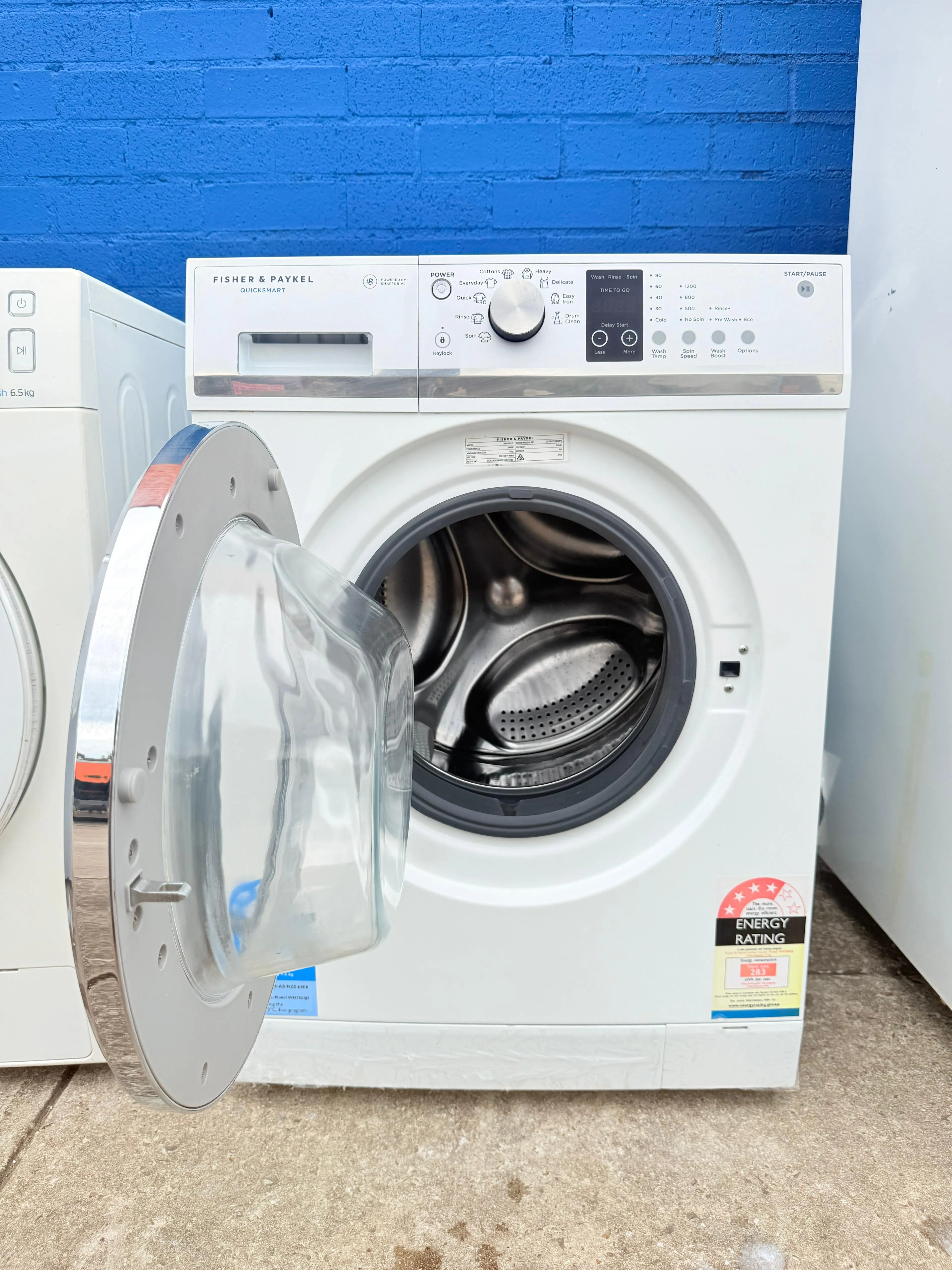 **FISHER & PAYKEL 7.5KGS FRONT LOADER WASHING MACHINE**