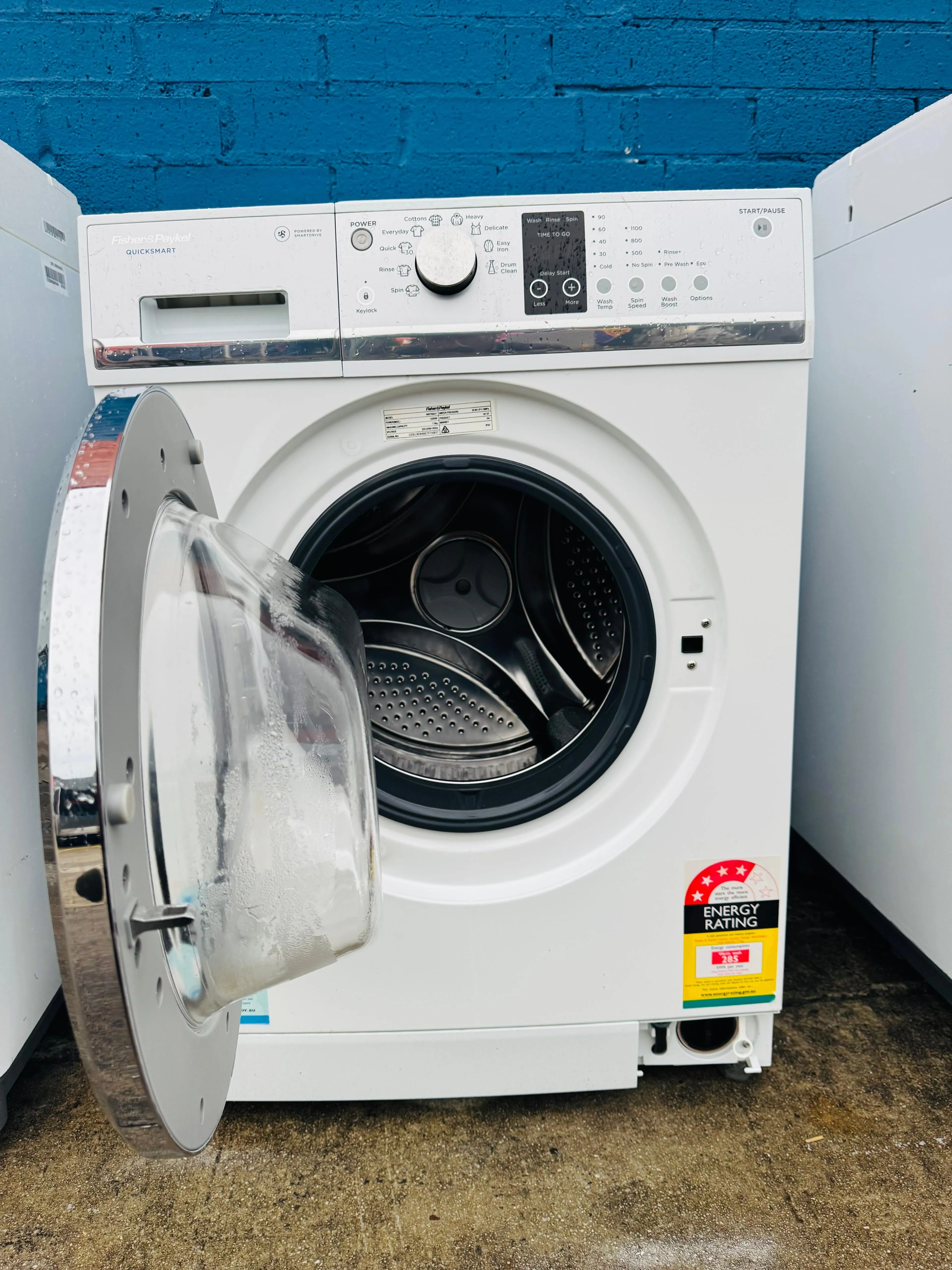 **FISHER & PAYKEL 7.5KGS FRONT LOADER WASHING MACHINE**