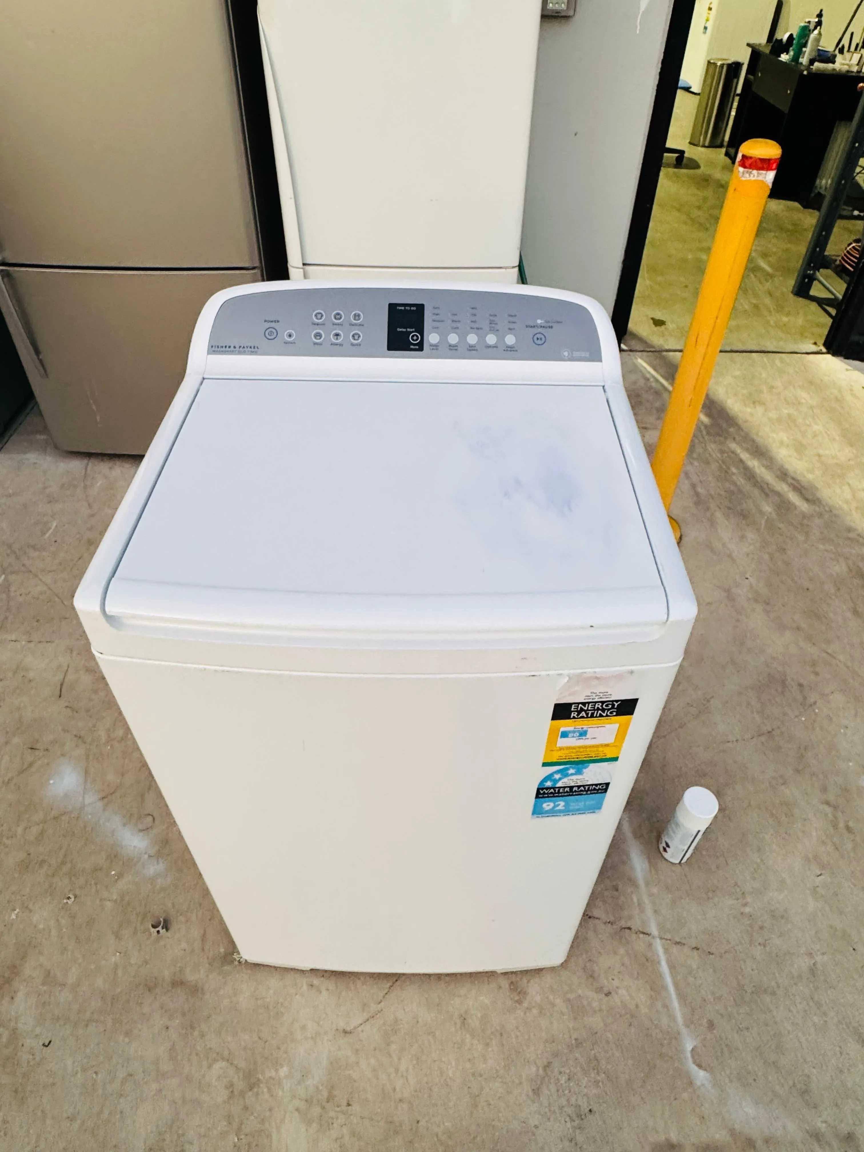 **FISHER & PAYKEL 7.5KGS TOP LOADER WASHING MACHINE**